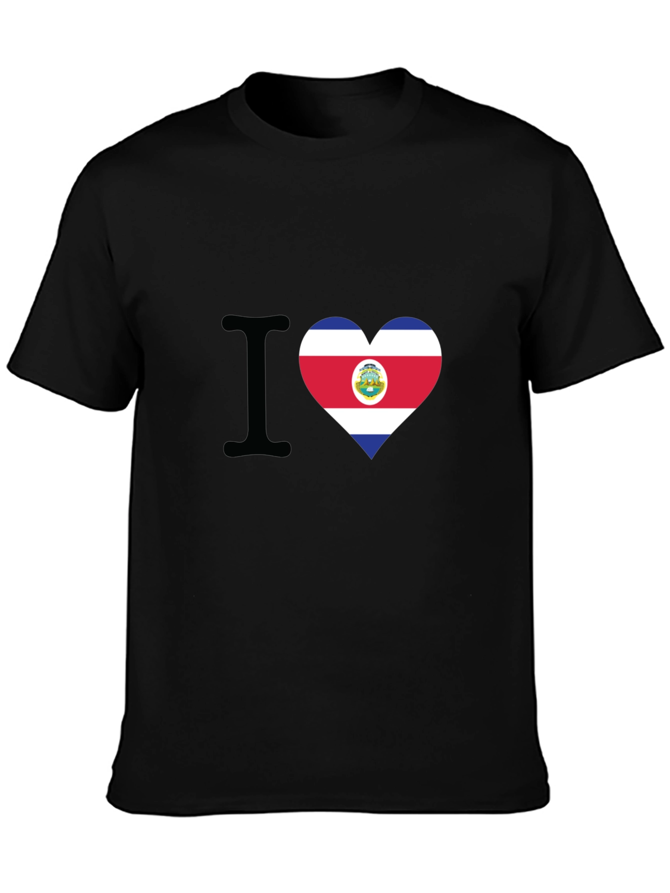 I Love Costa Rica Heart Flag T-Shirt - 3