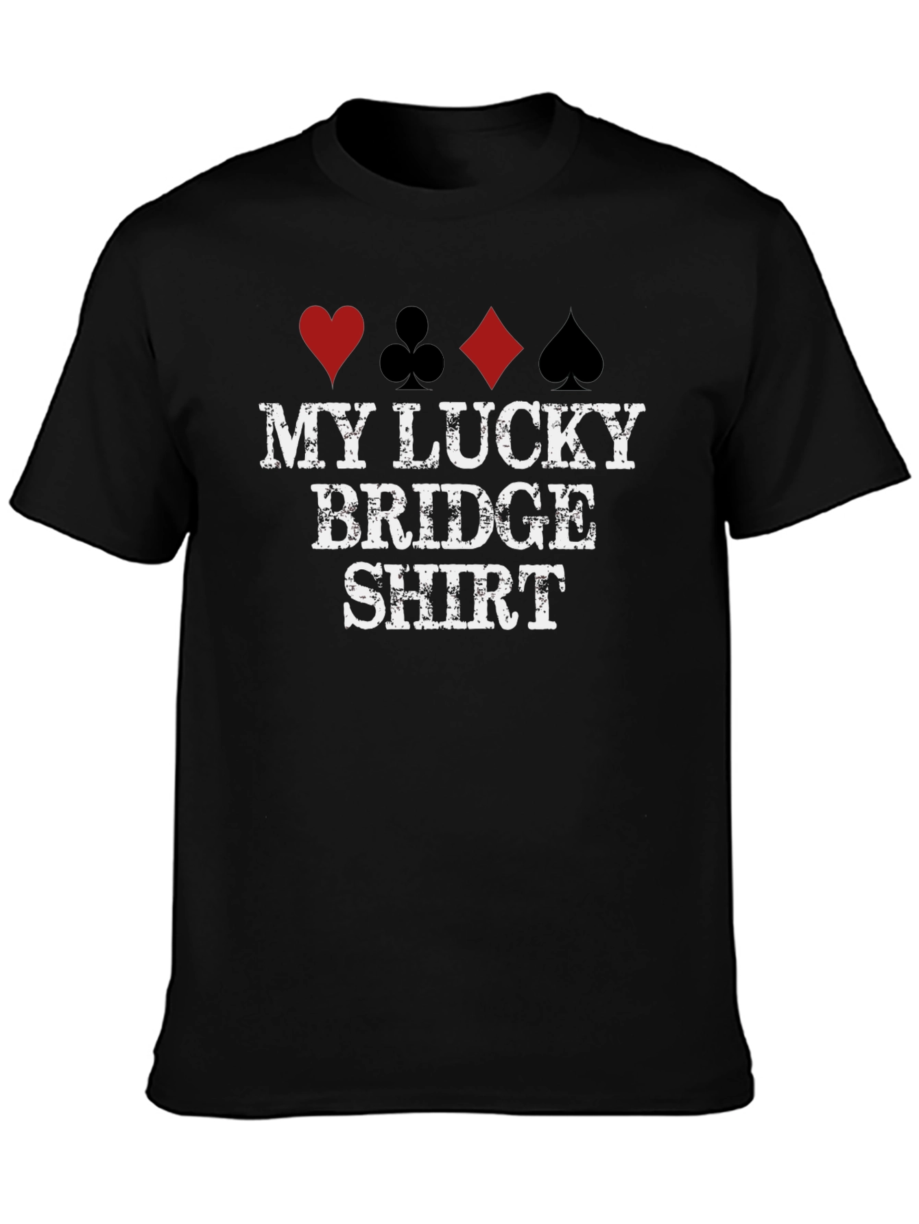 Lucky Bridge Shirt - Playing Card Suits Tee - 3