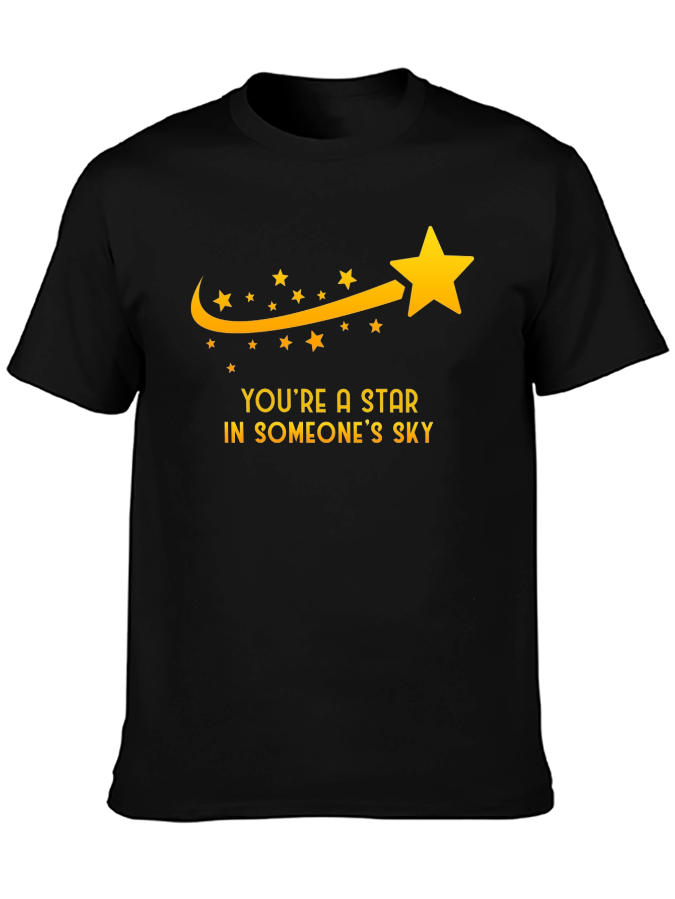 Black You're a Star T-Shirt - Motivational Tee view 3