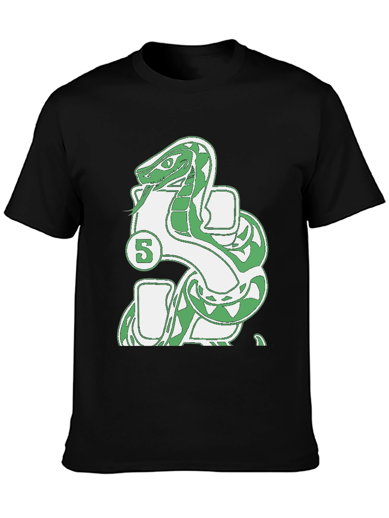 Black Snake 5 T-Shirt - Unique Graphic Tee view 3
