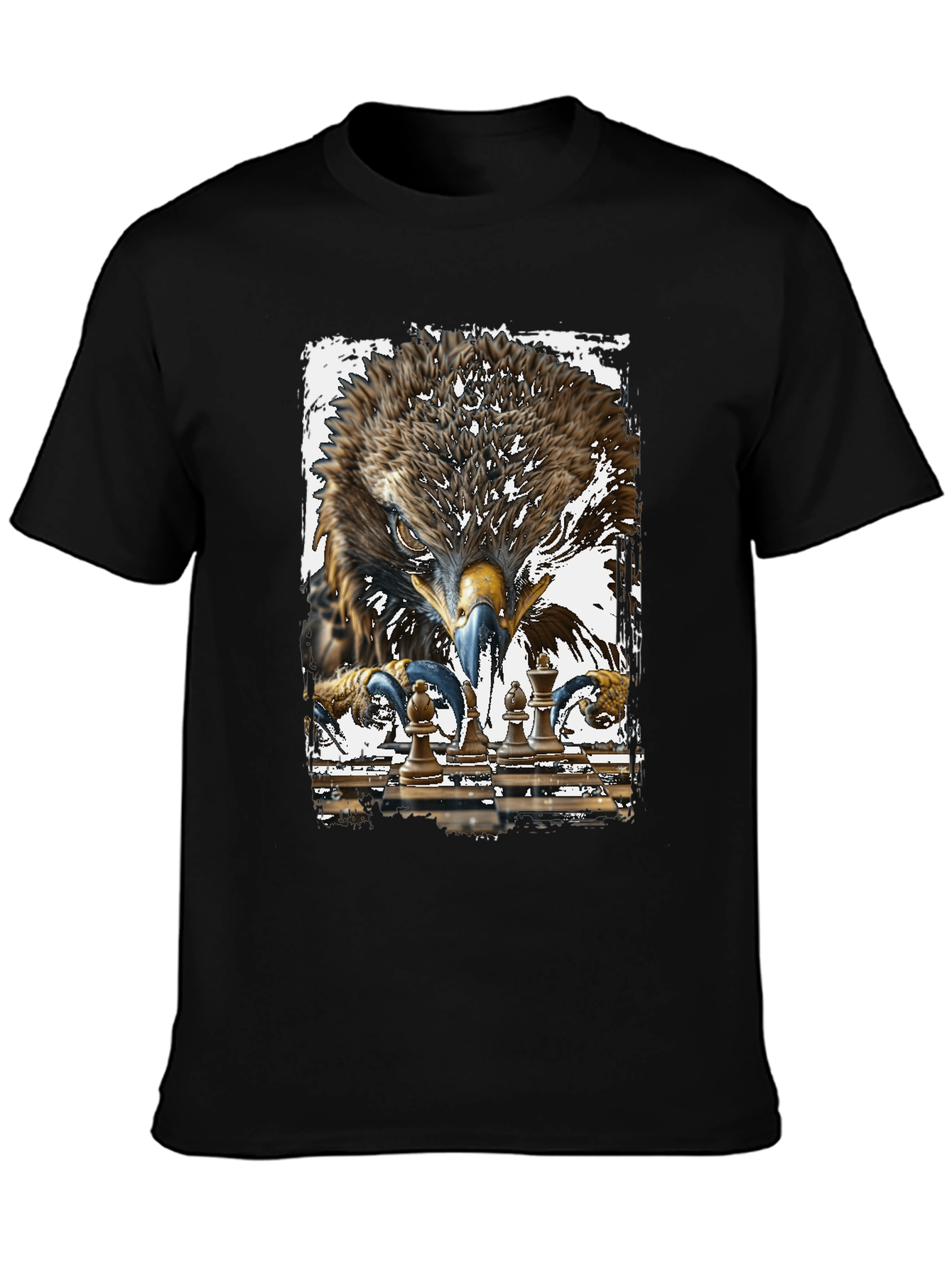 Black Eagle Chess Master Graphic T-Shirt view 3