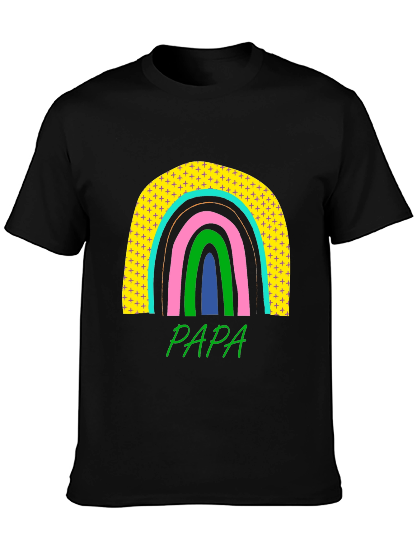 Papa Rainbow Graphic Tee - Father's Day Gift - 3