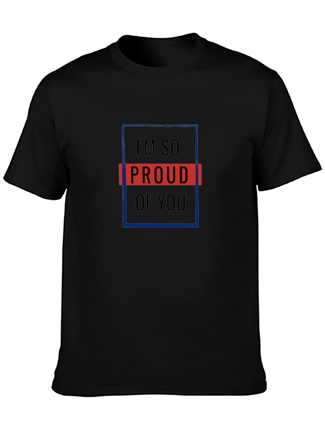 Proud of You Graphic Black Tee - 3