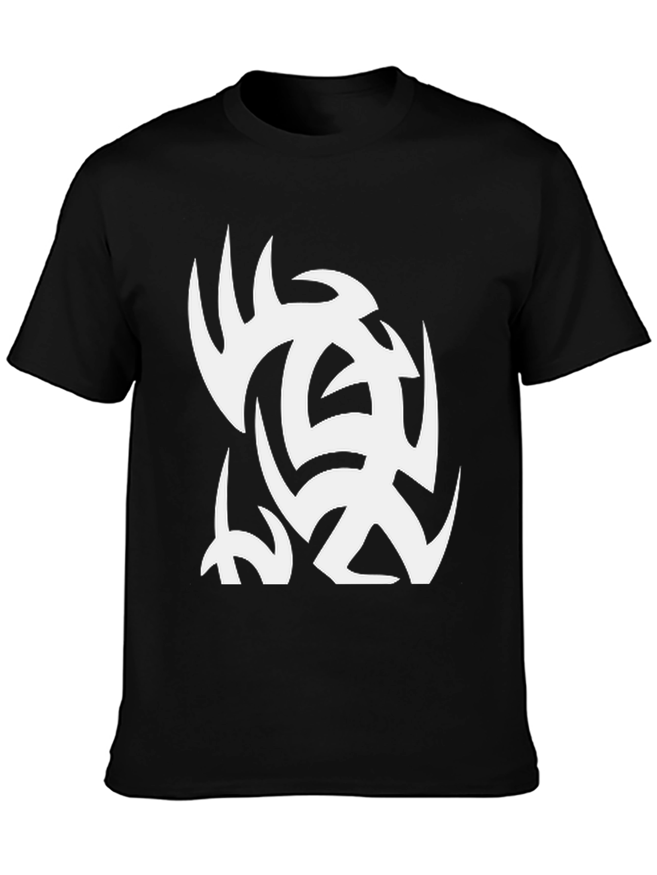 Black Tribal Graphic Black Tee view 3