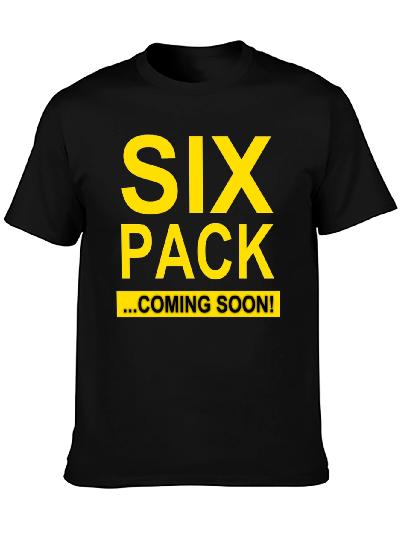 Black Six Pack Coming Soon T-Shirt view 3