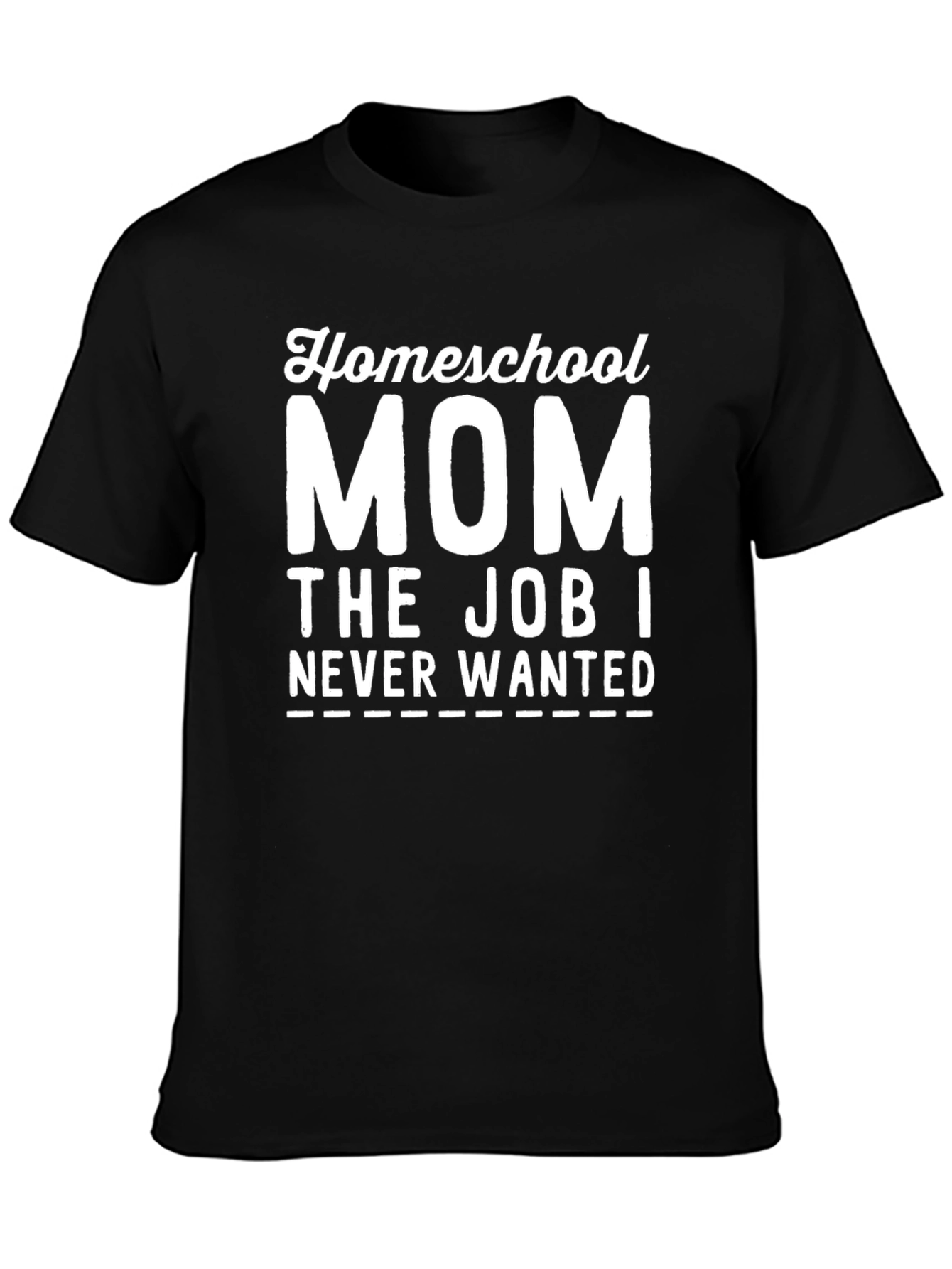 Black Homeschool Mom Funny T-Shirt view 3