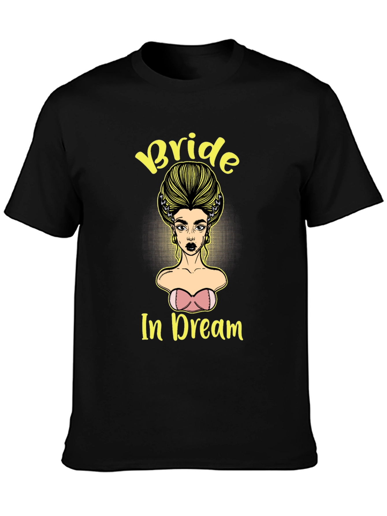 Black Bride In Dream Graphic Tee - Unique Design view 3