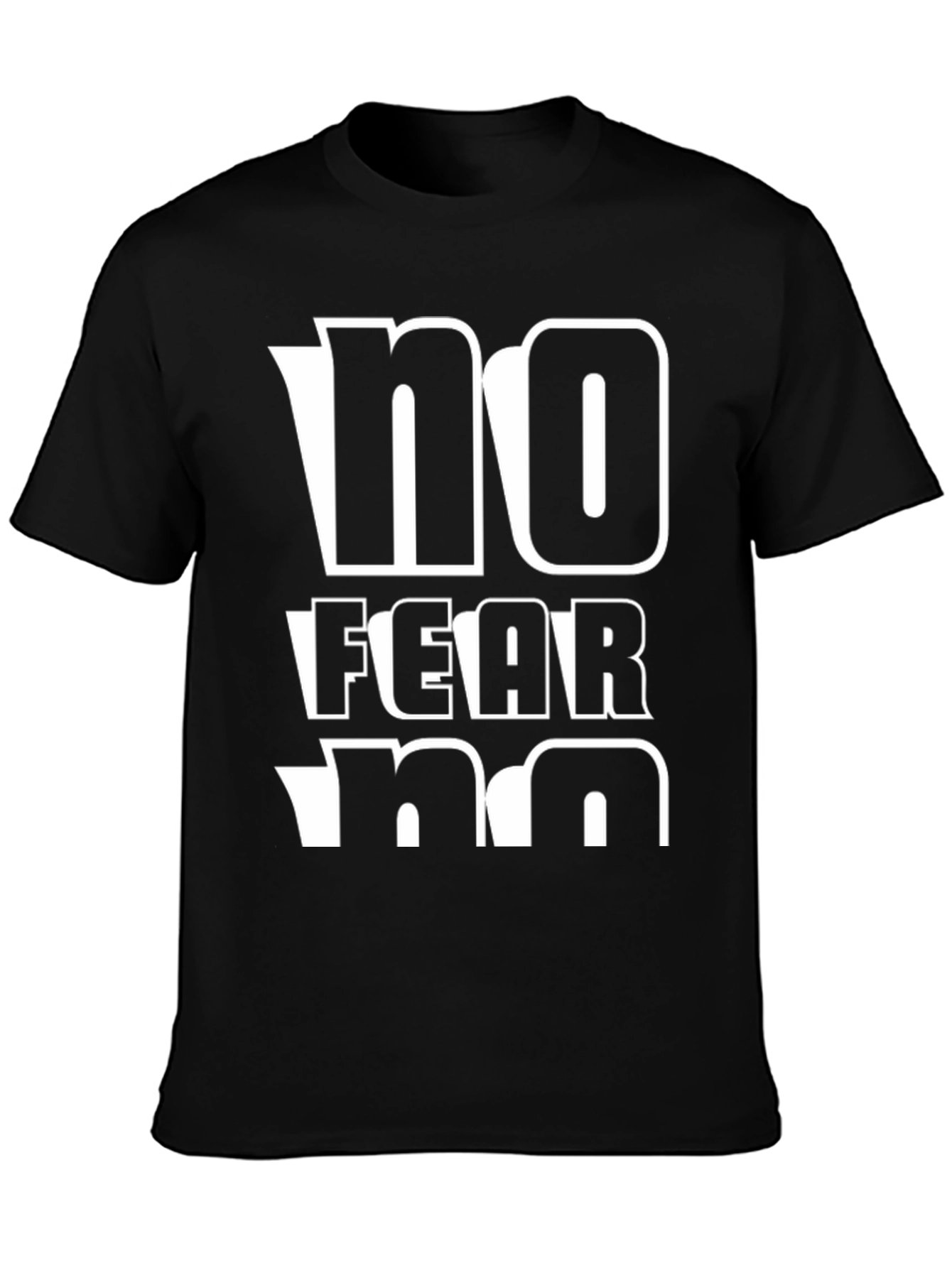 Black No Fear Graphic Tee - Men's Short Sleeve T-Shirt view 3