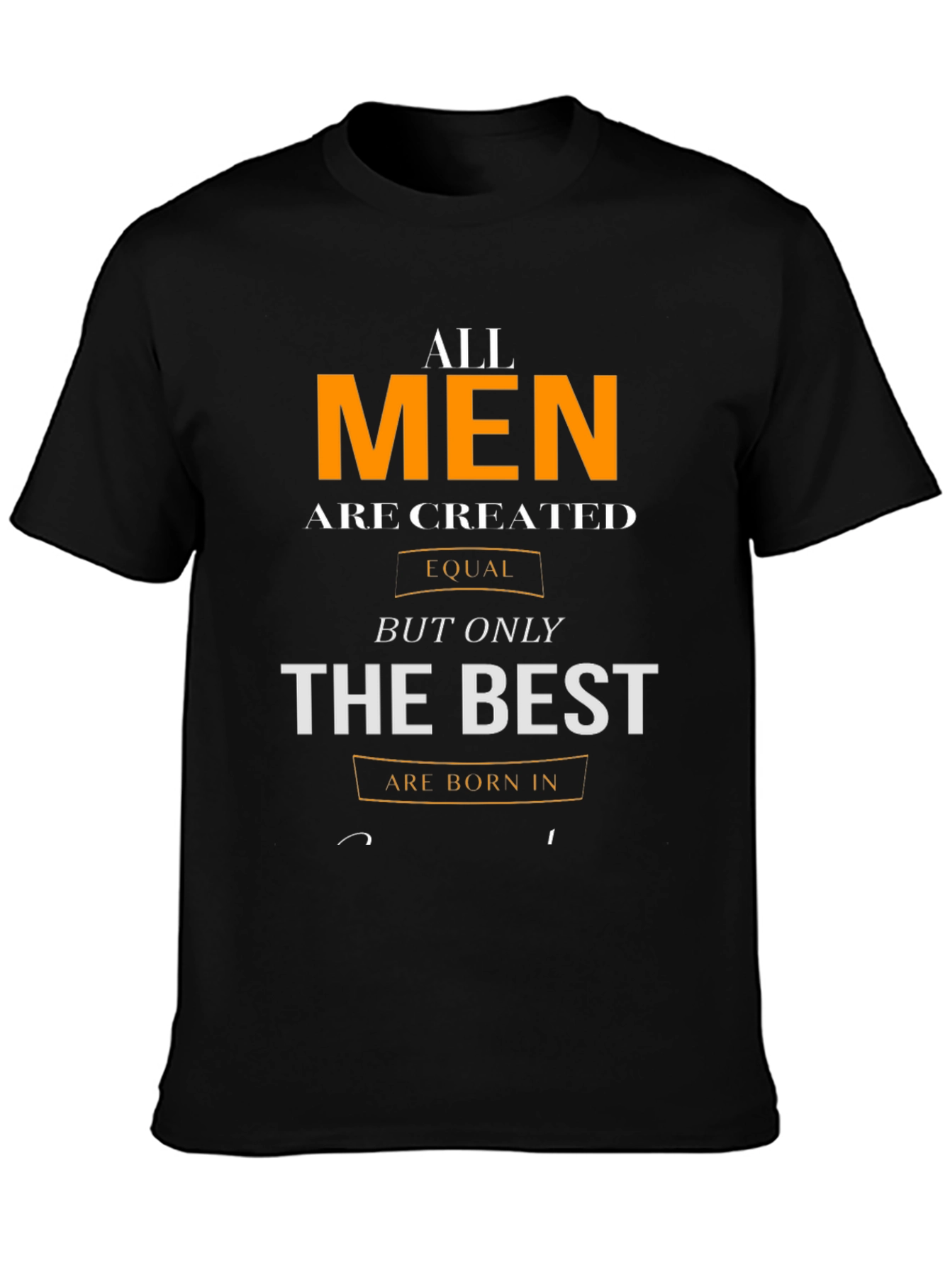 Black All Men are Created Equal Graphic Tee view 3