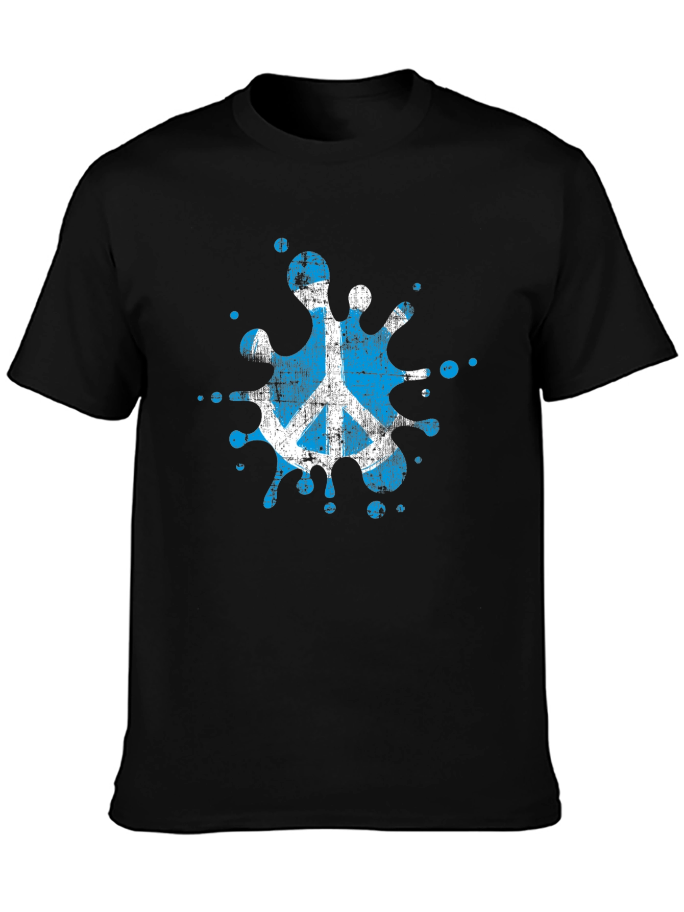 Peace Symbol Splash T-Shirt - Black - 3