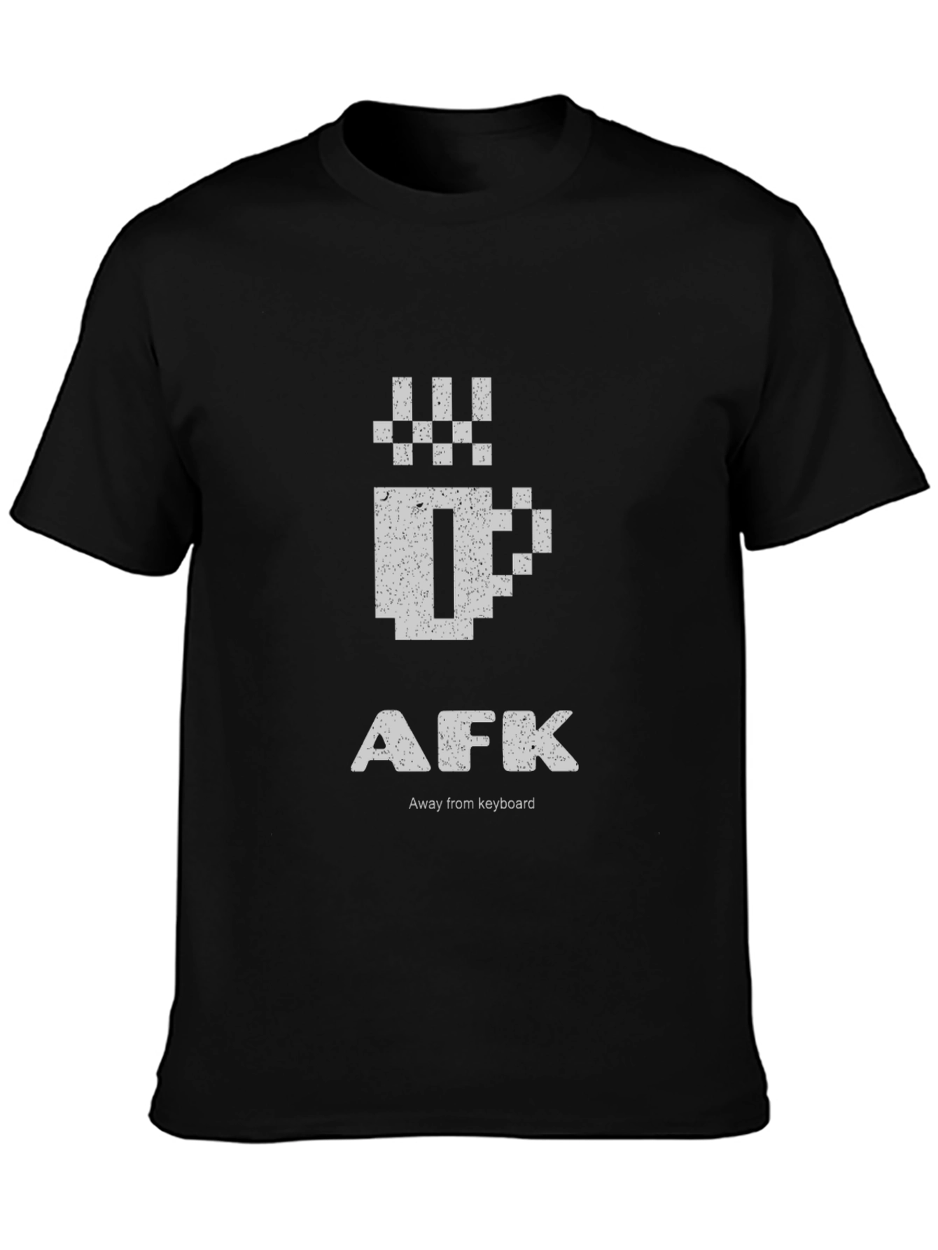 Black AFK Gamer T-Shirt - Away From Keyboard Coffee Tee view 3