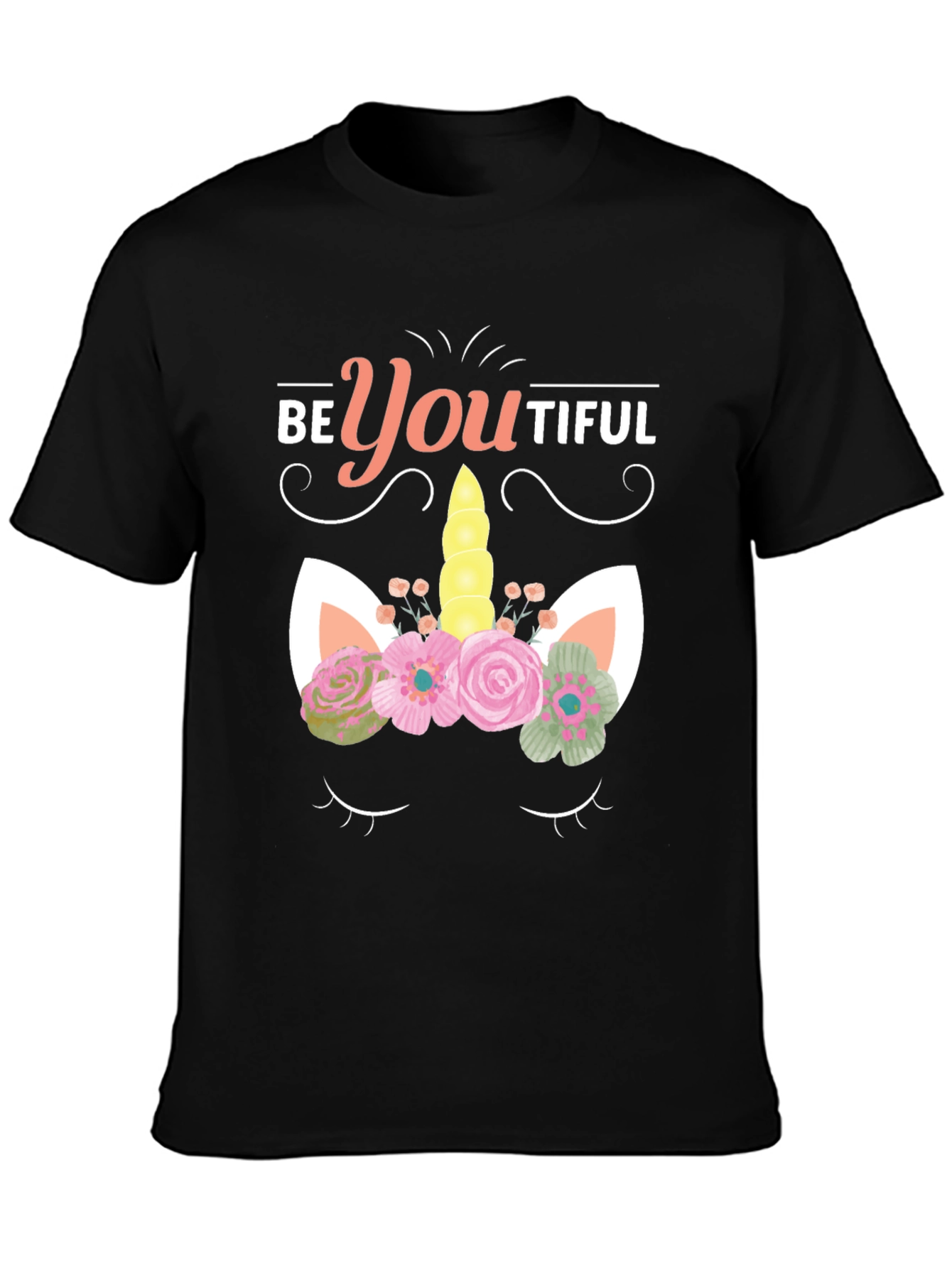 BeYOUtiful Unicorn Graphic Tee - Black - 3