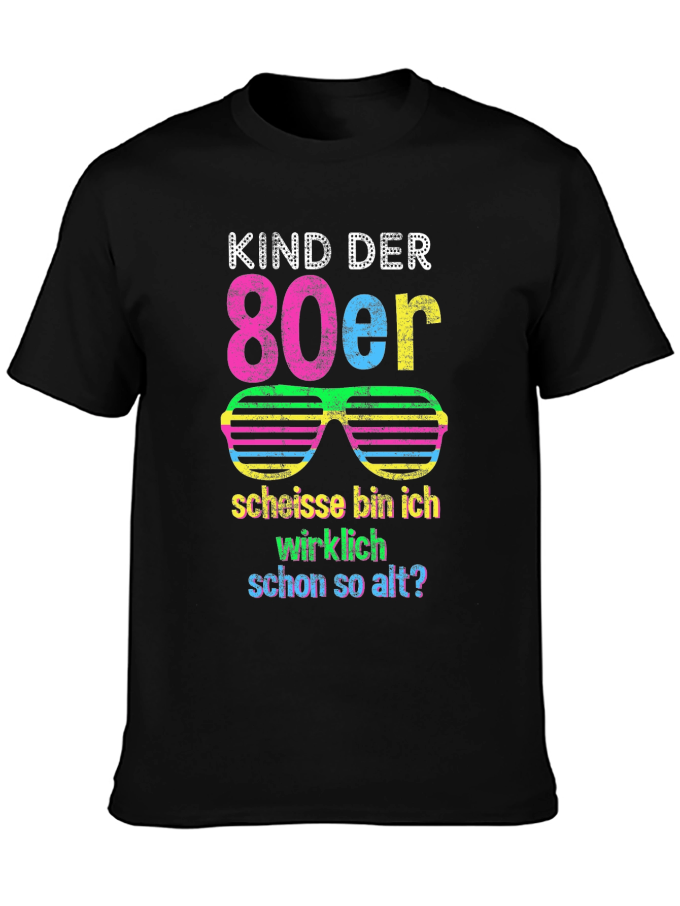 Black Kind der 80er T-Shirt - Retro 80s Design view 3