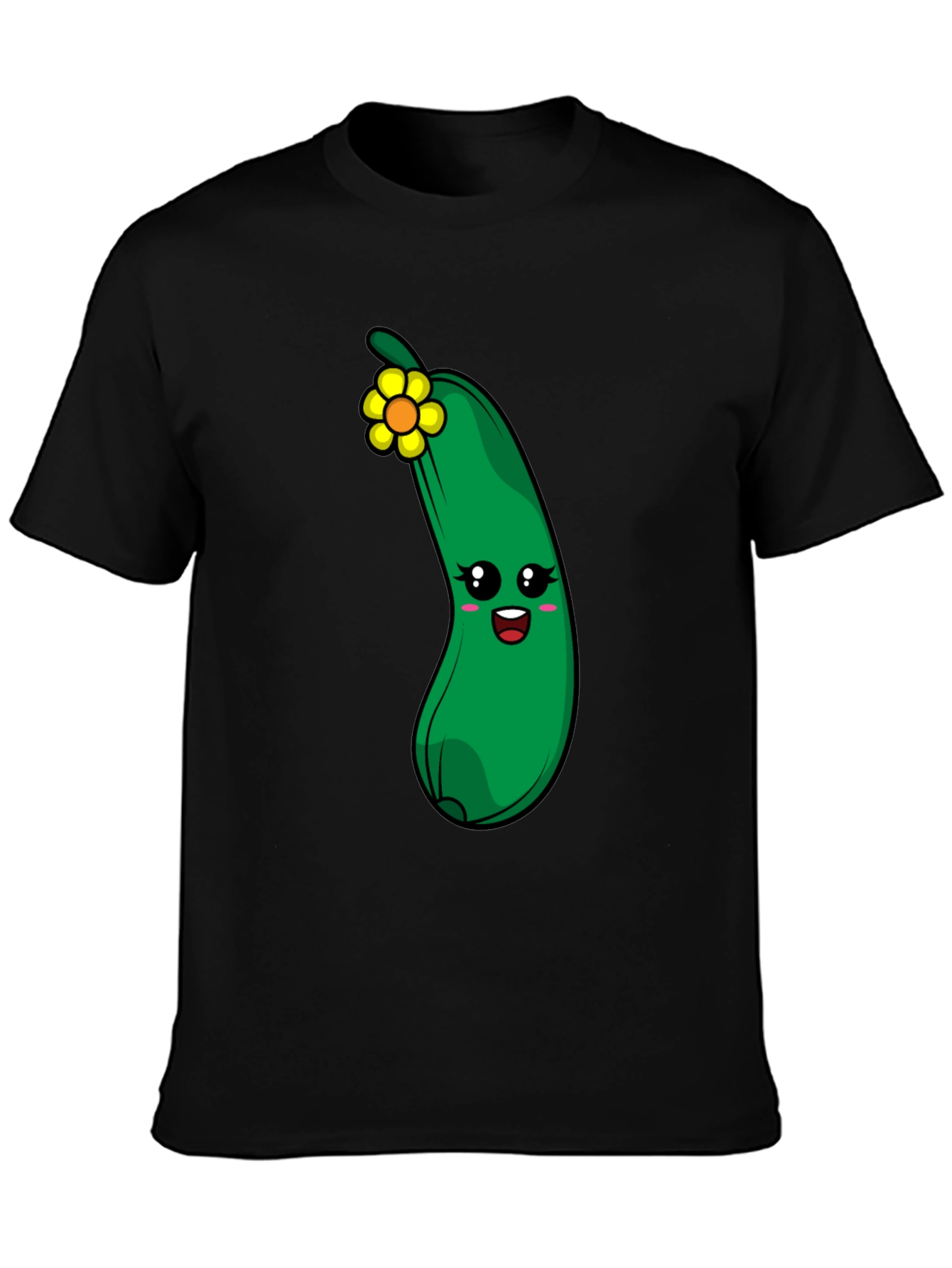 Funny Zucchini Flower Graphic T-Shirt - 3