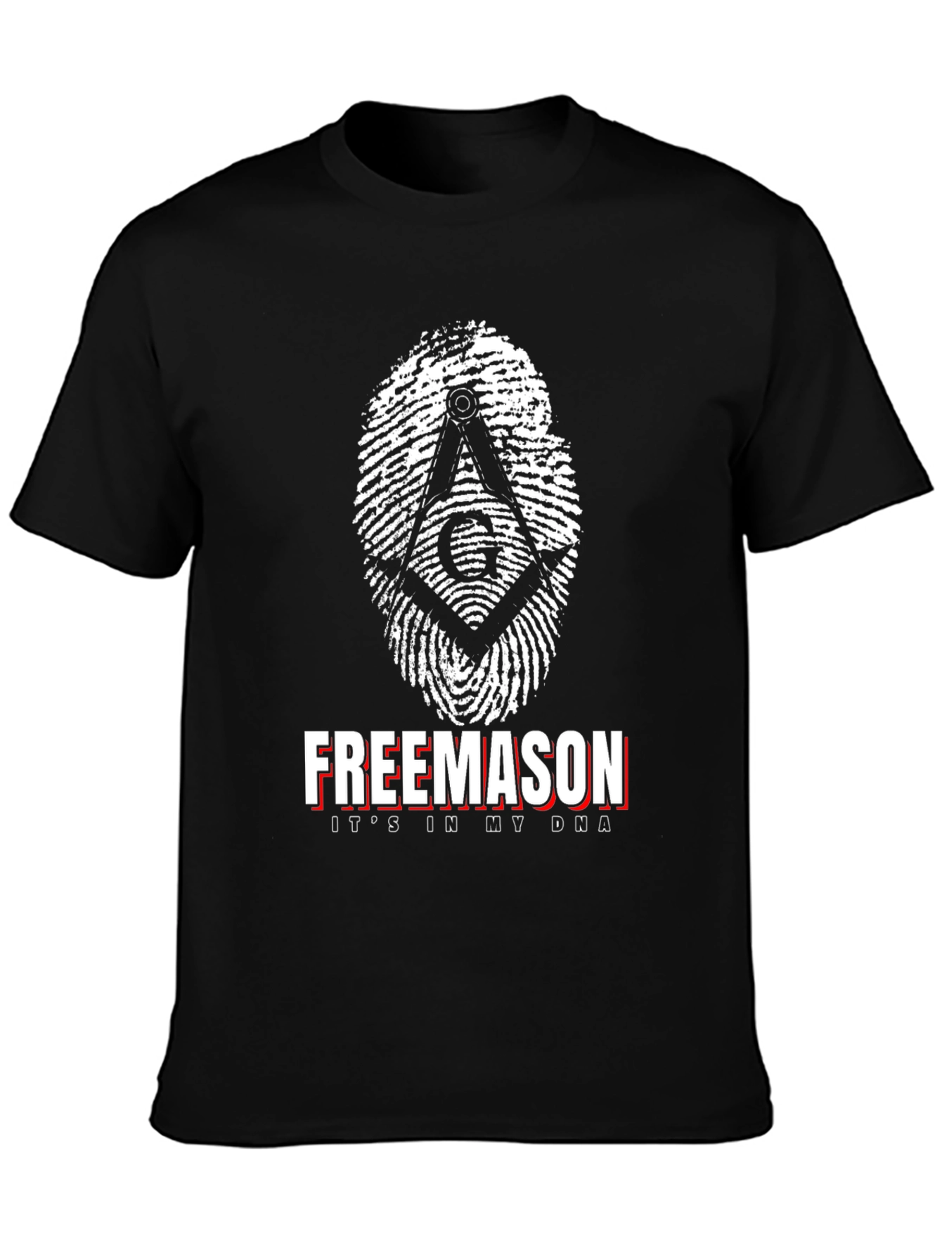 Black Freemason DNA T-Shirt Black view 3