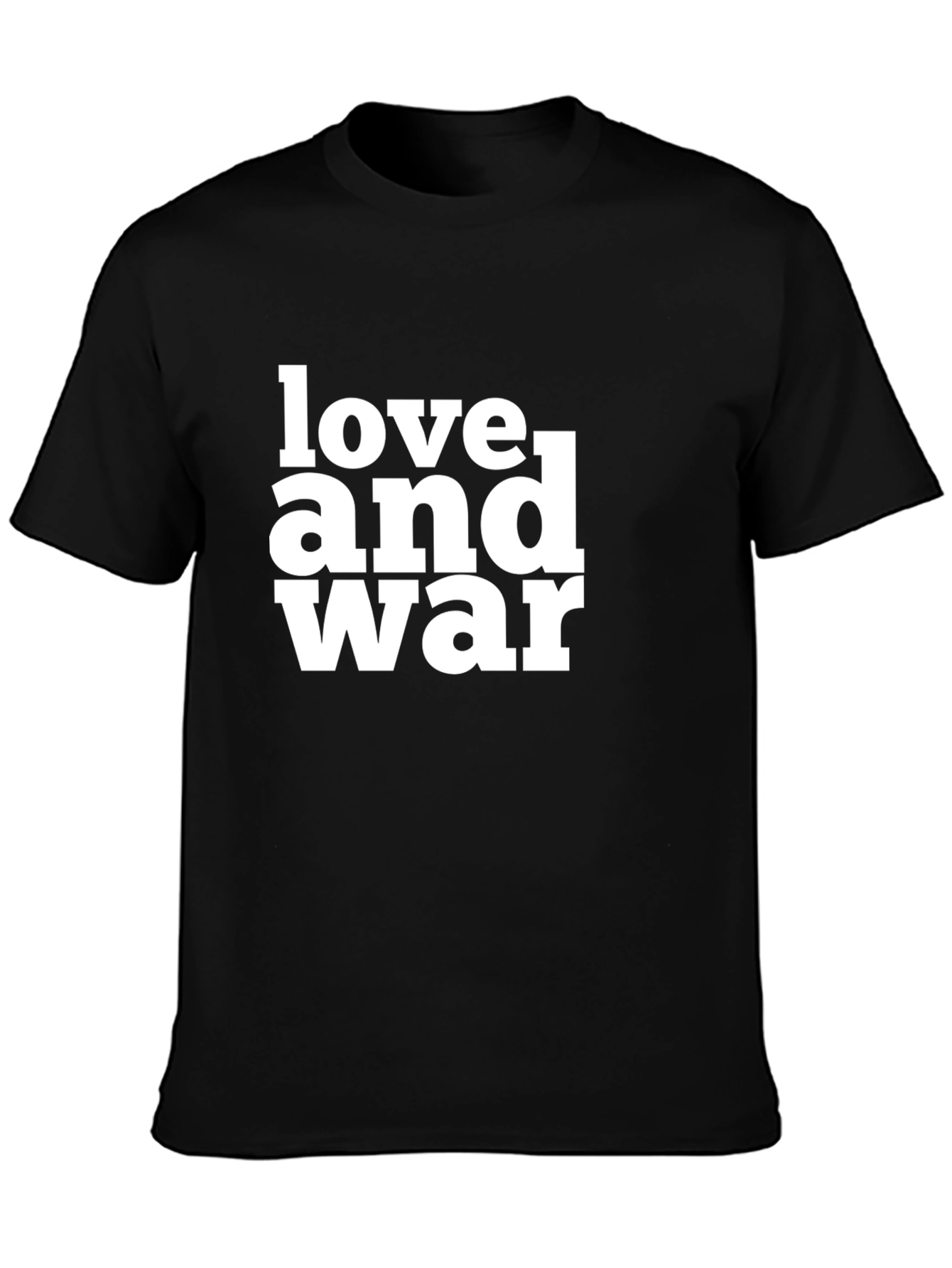 Black Love and War Graphic T-Shirt - Bold Statement Tee view 3