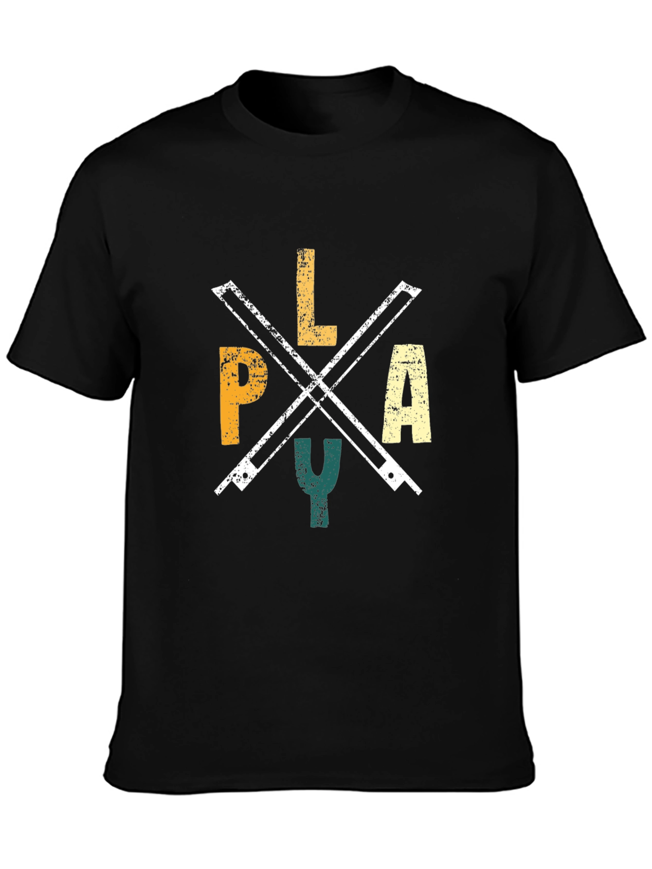 Black PLAY Airport Code Tee - Vintage Style view 3