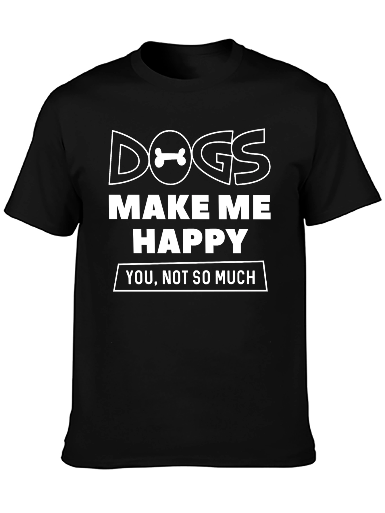 Black Dogs Make Me Happy Graphic Tee view 3