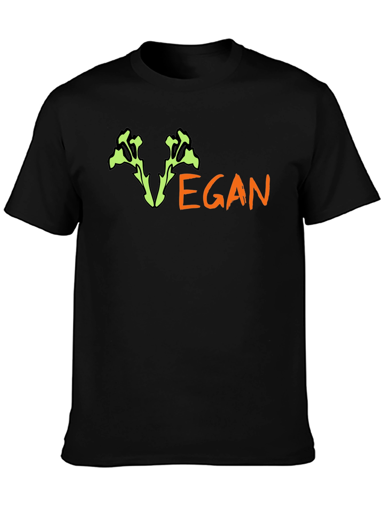 Black Vegan T-Shirt - Stylish & Comfortable view 3