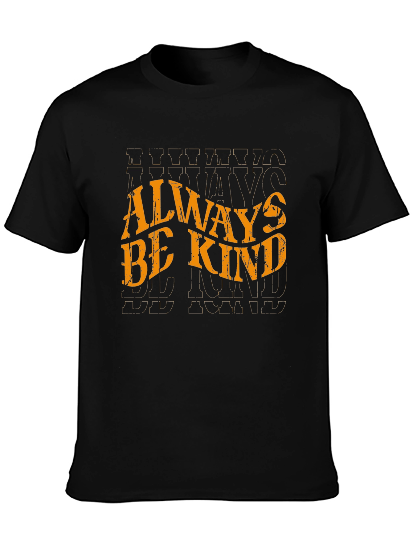 Black Always Be Kind Graphic Tee - Casual Comfort view 3