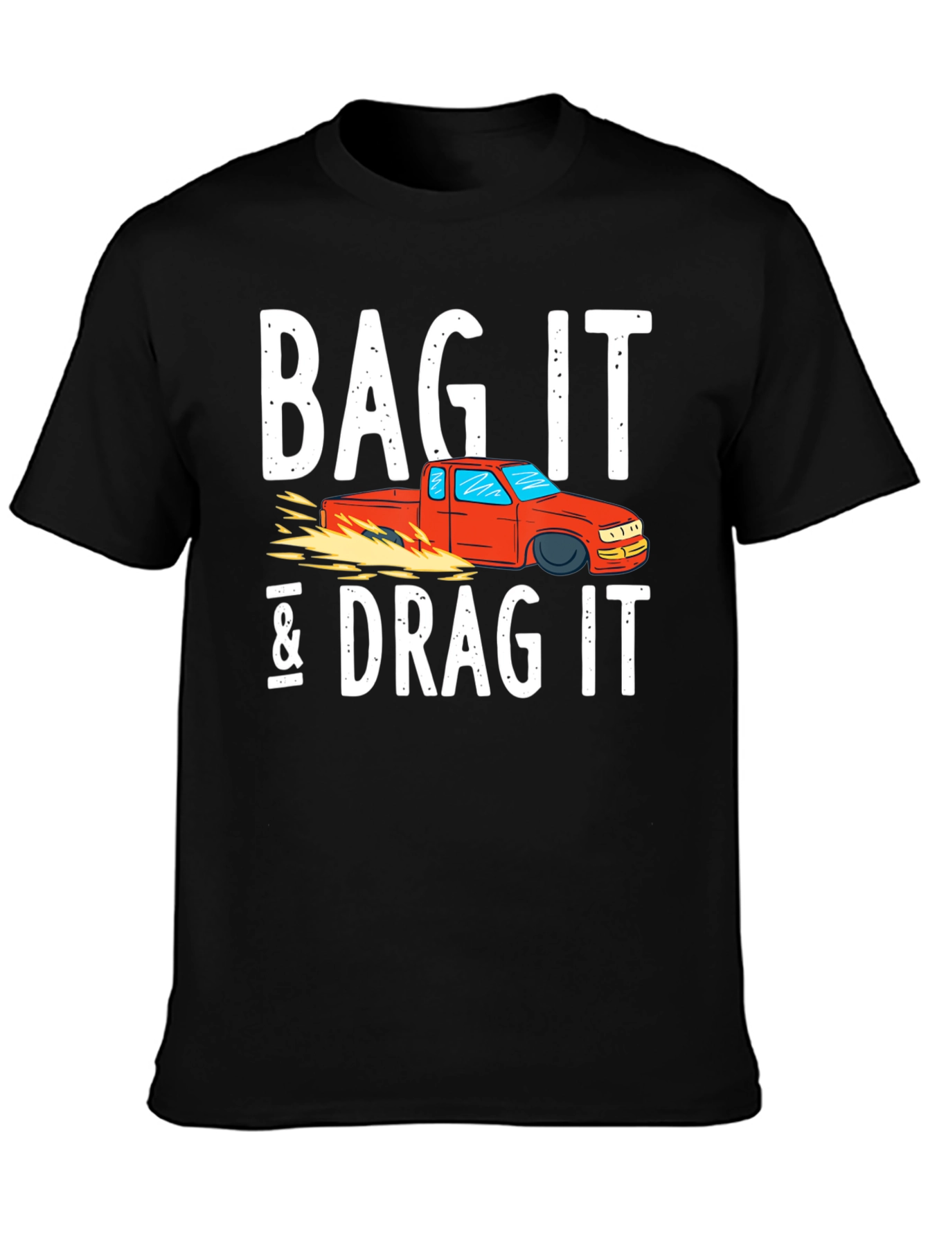 Black Bag It & Drag It Car Enthusiast Tee view 3