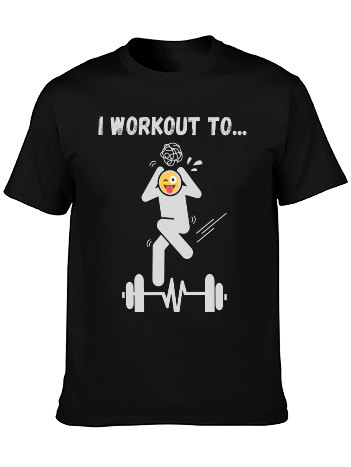 Black Workout Mind T-Shirt view 3