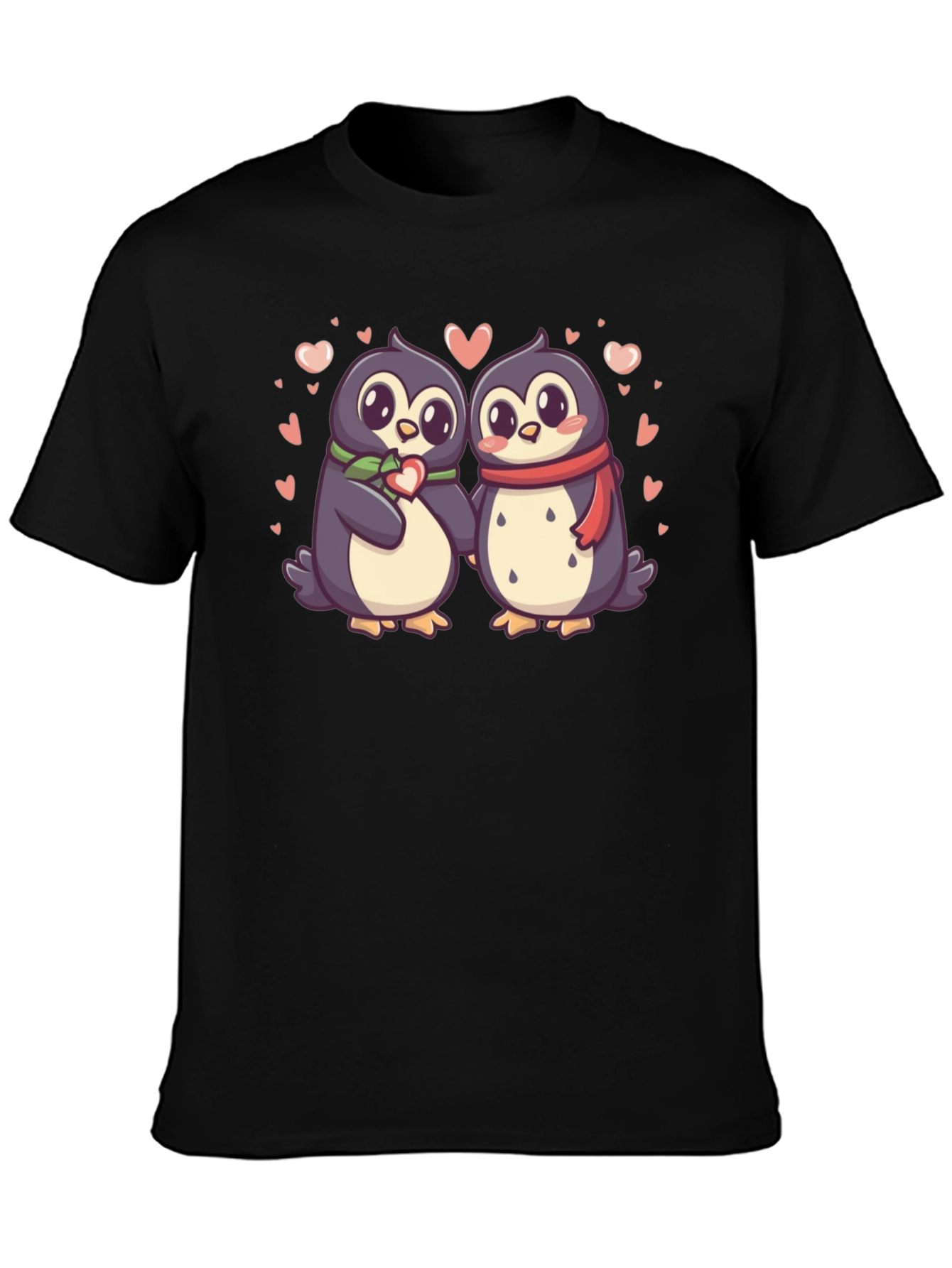 Black Penguin Love T-Shirt view 3