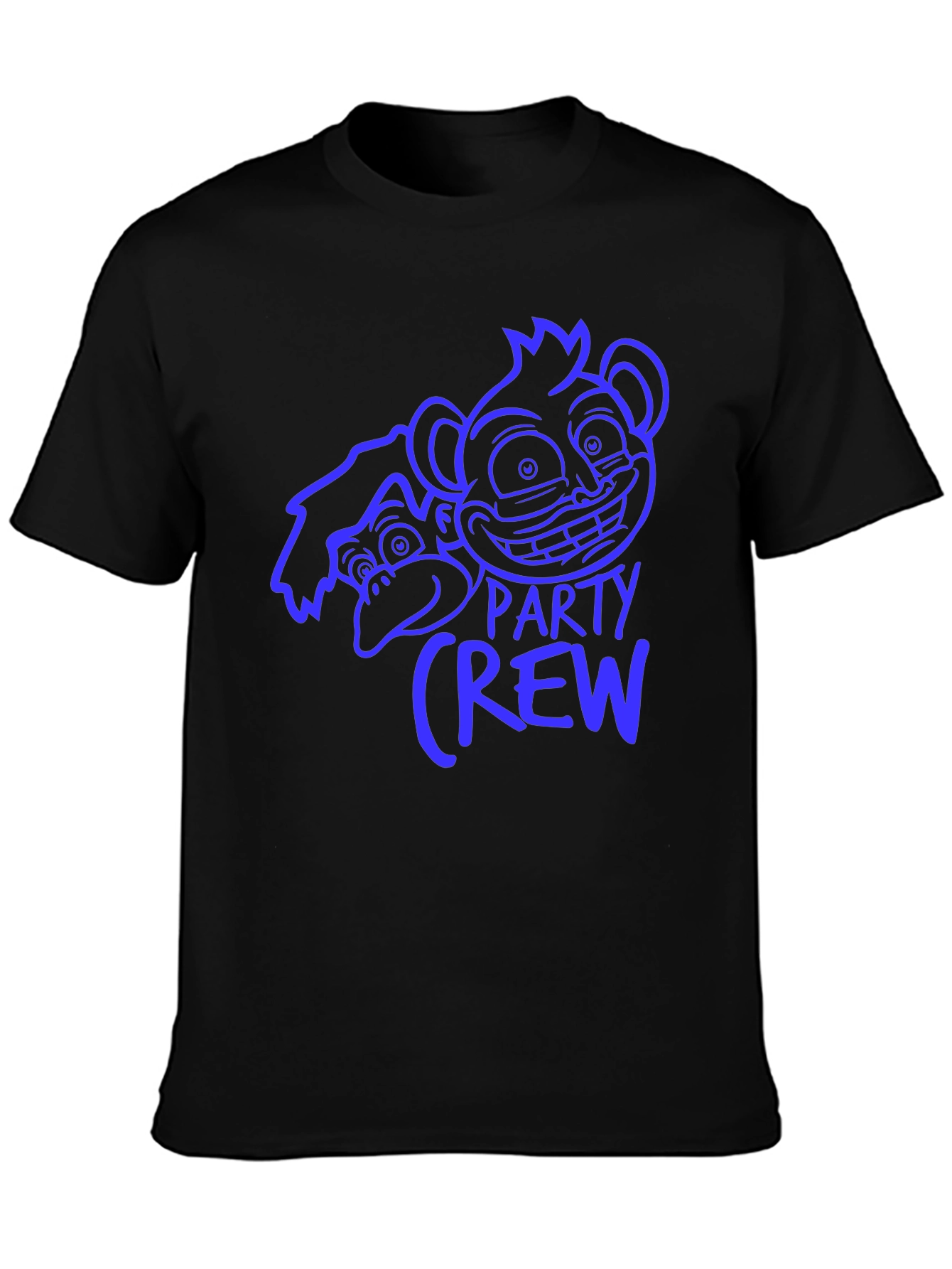 Black Monkey Party Crew Graphic Tee - Black view 3