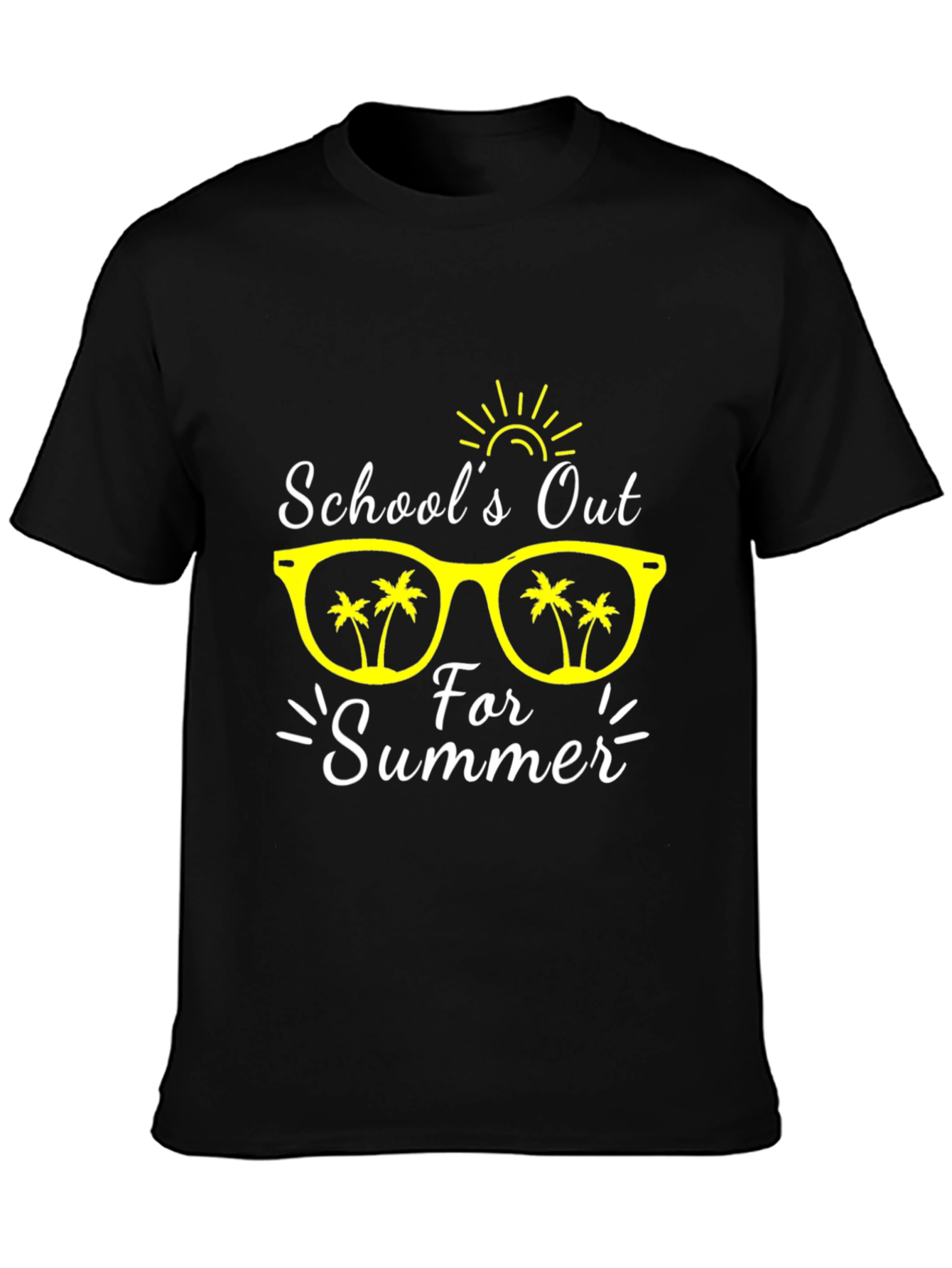 Black School's Out for Summer Graphic T-Shirt view 3
