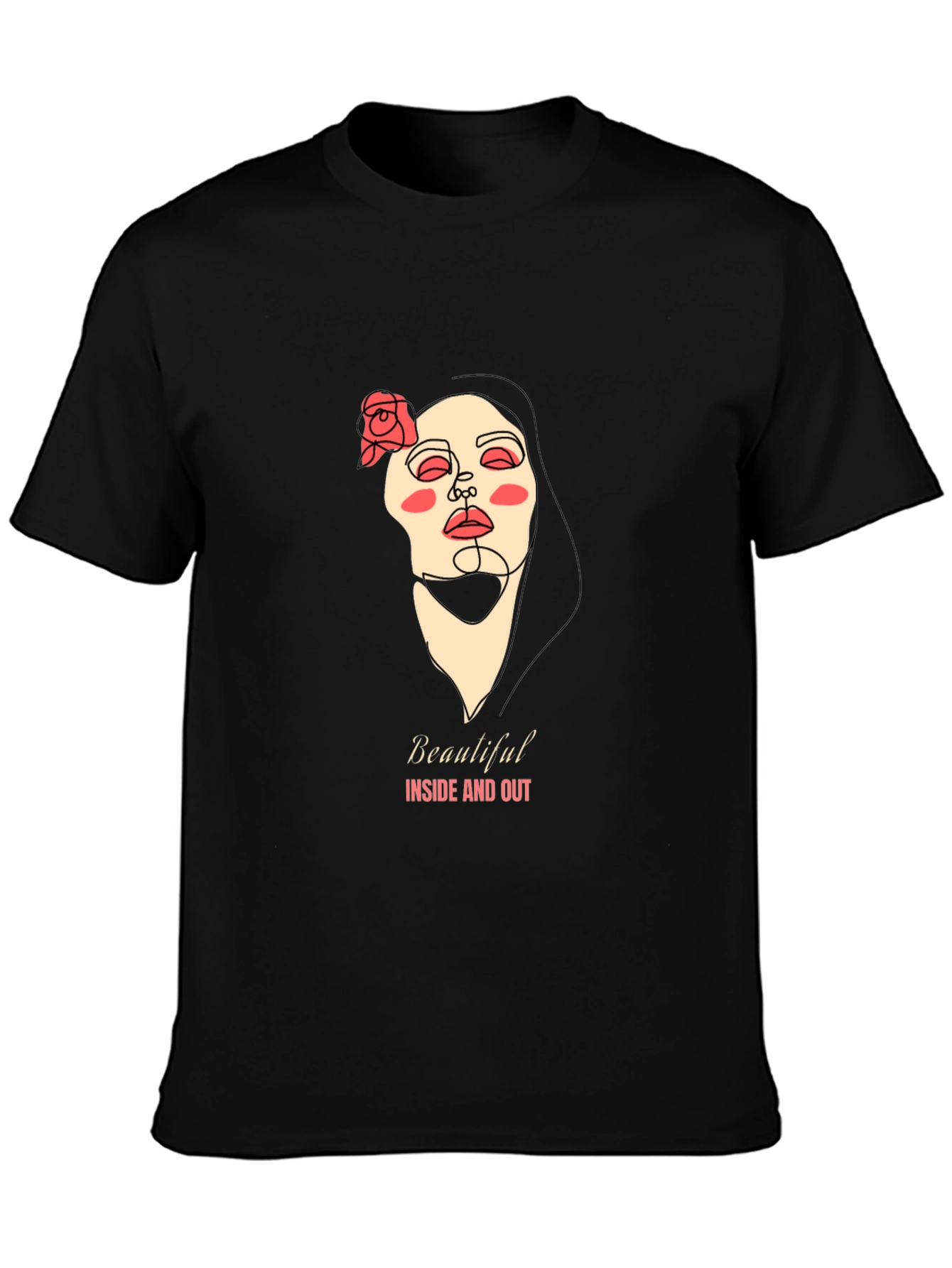 Black Beautiful Inside & Out Graphic Tee view 3
