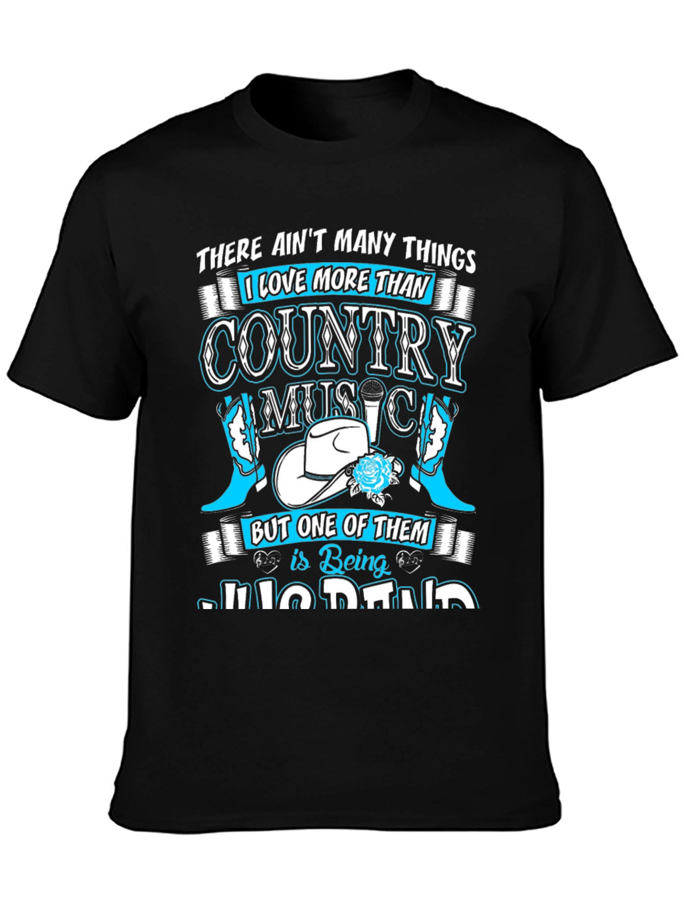 Black Country Music Fan T-Shirt view 3