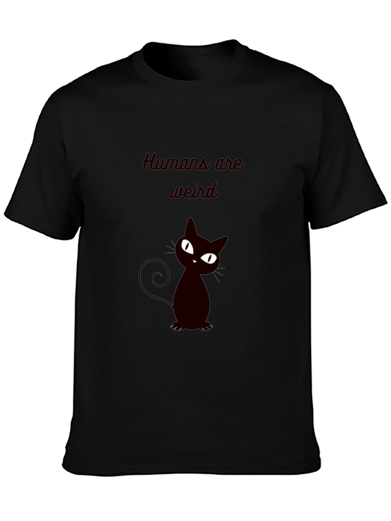 Black Humans Are Weird Cat T-Shirt view 3