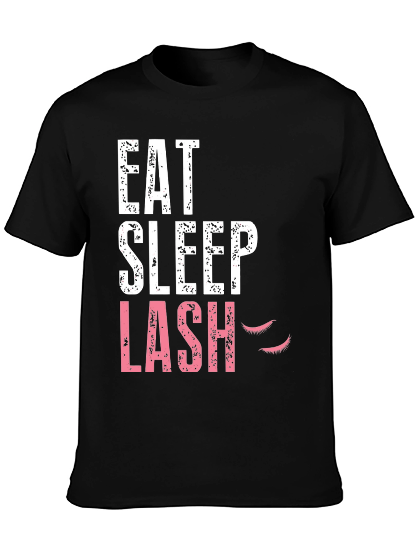Black Eat Sleep Lash Black Graphic Tee view 3