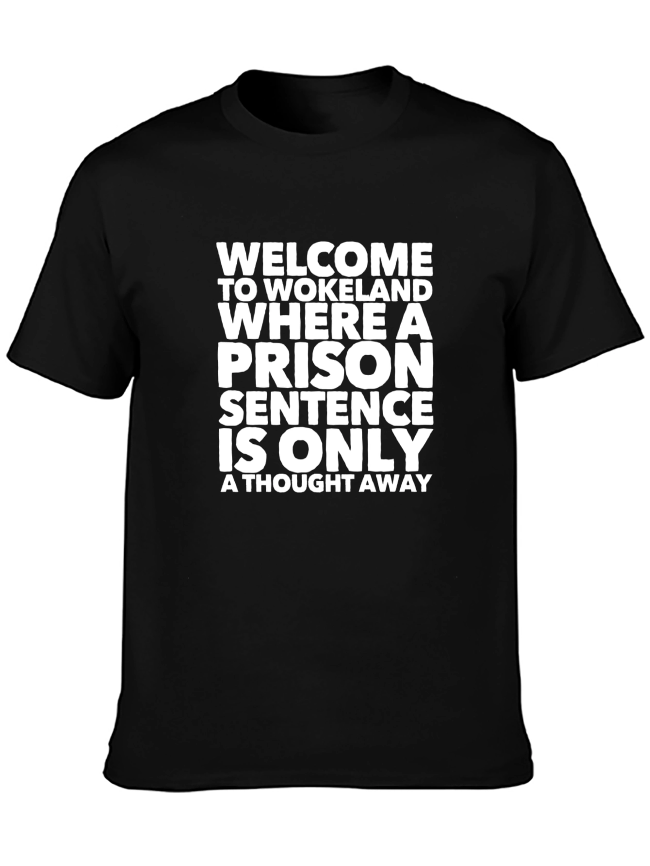 Black Welcome to Wokeland T-Shirt view 3