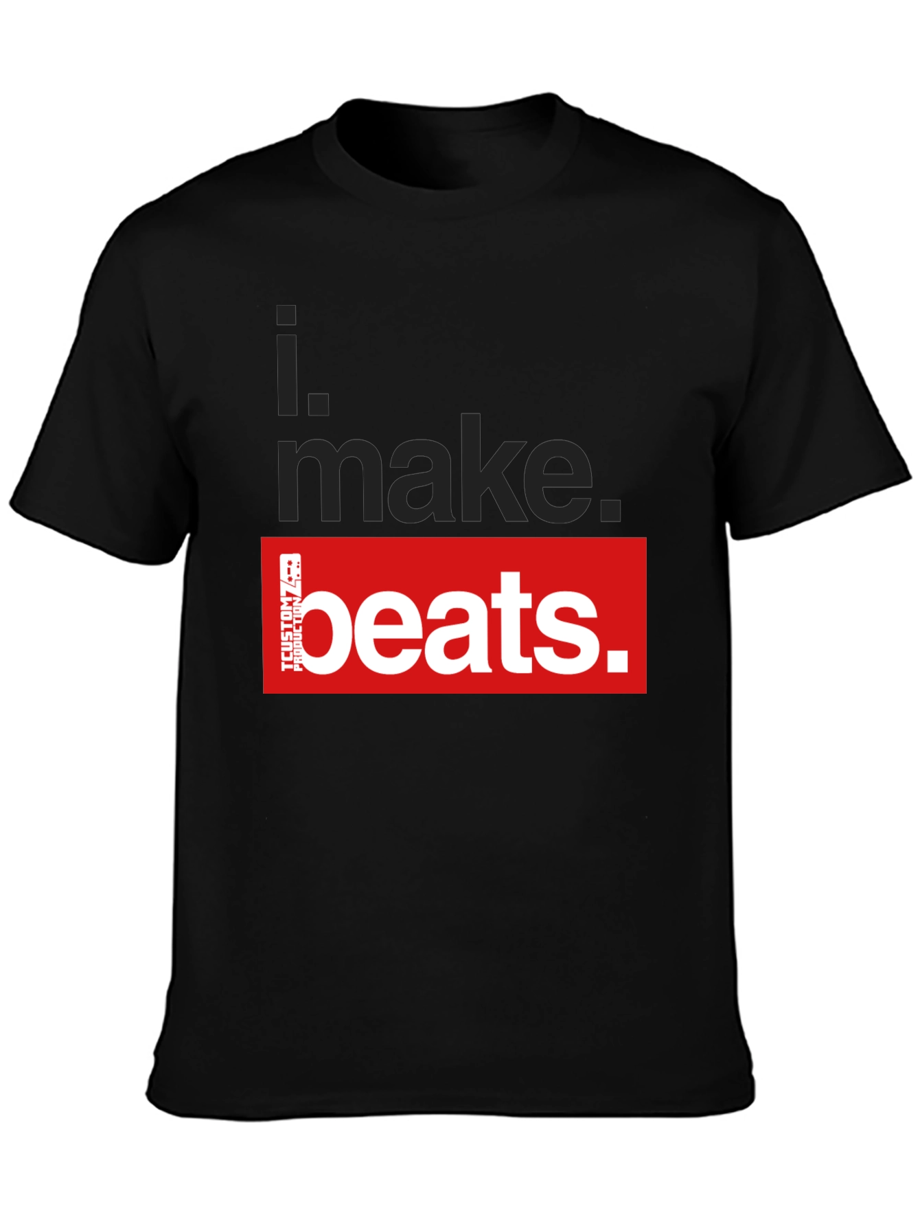Black I Make Beats Graphic T-Shirt - Black view 3