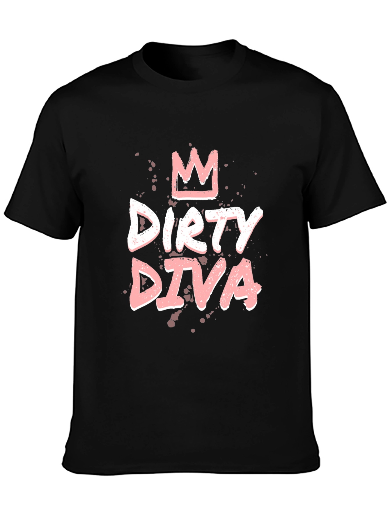 Black Dirty Diva Graphic Tee - Black view 3