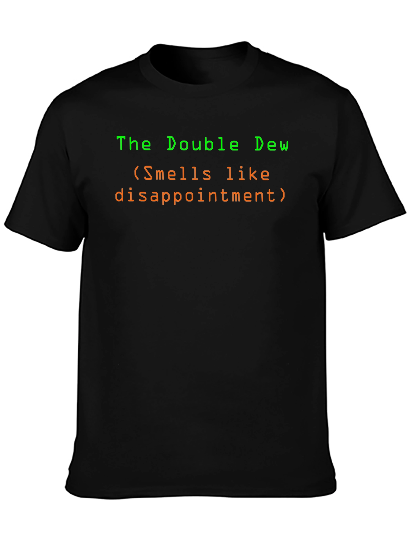 Black The Double Dew Disappointment Graphic Tee - Black Cotton Blend view 3