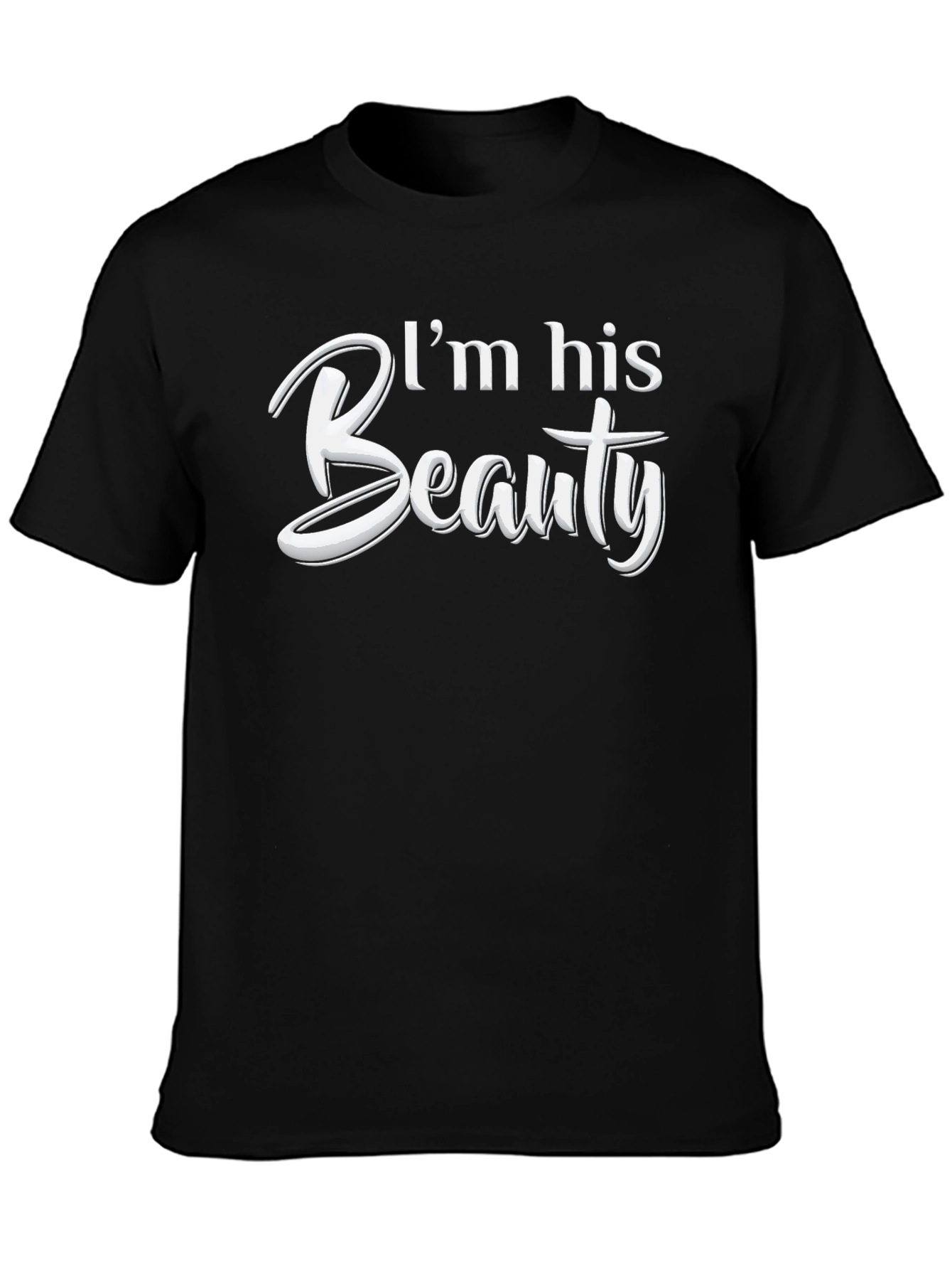 I'm His Beauty Matching Couple T-Shirt - 3