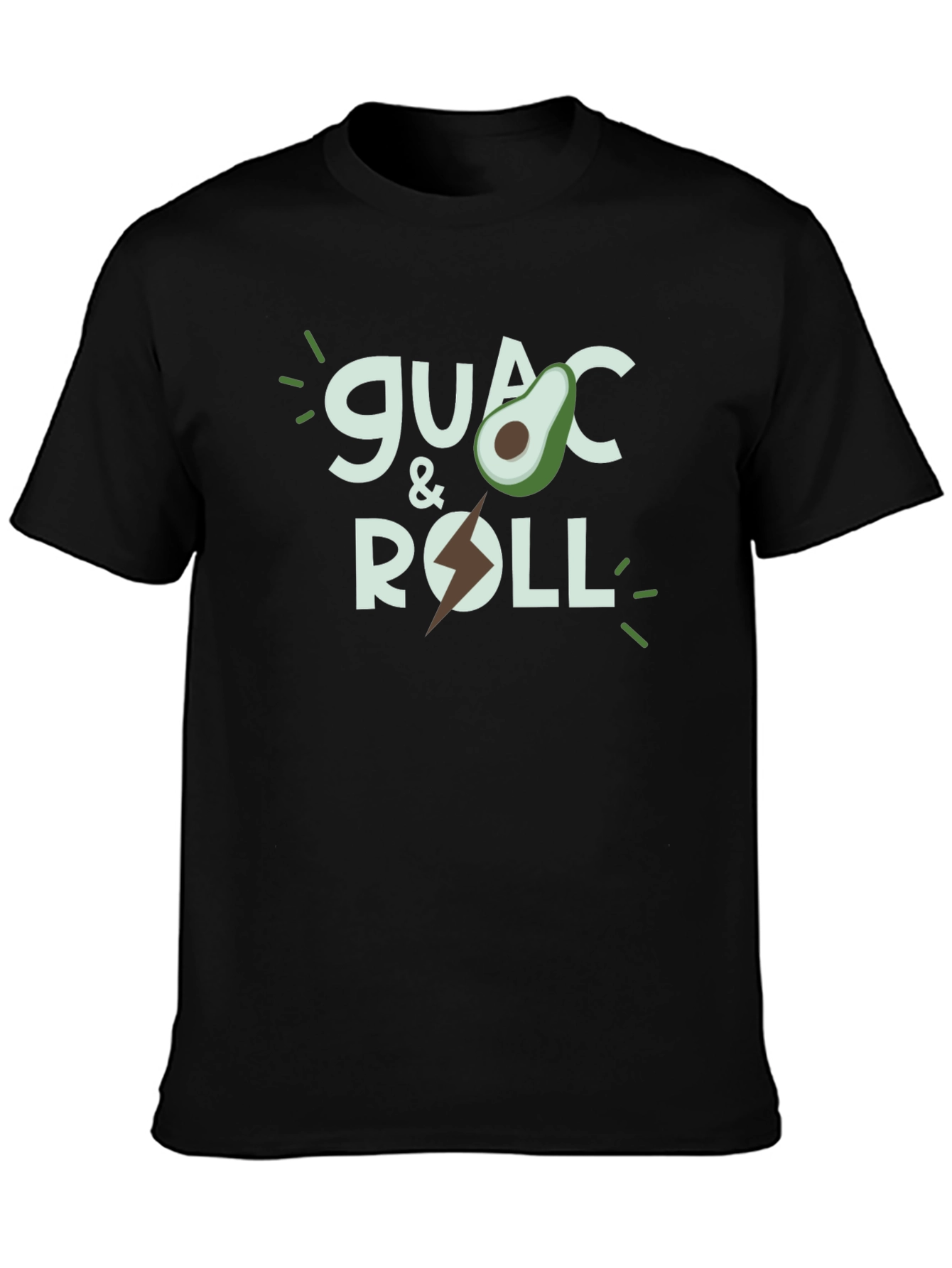 Guac and Roll Funny Avocado Graphic T-Shirt - 3