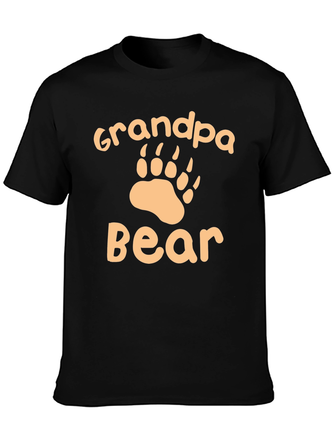 Black Grandpa Bear Graphic T-Shirt view 3