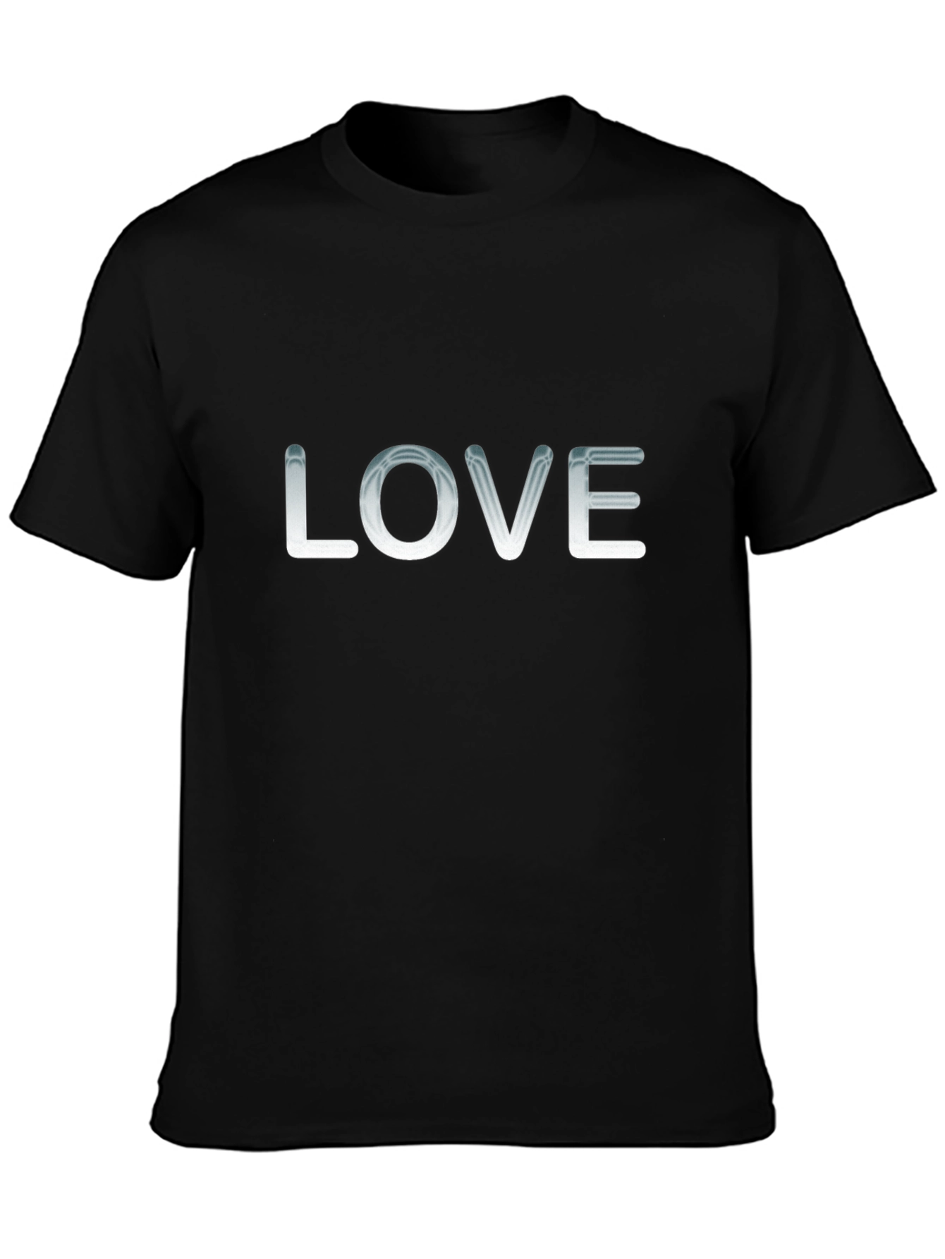 Black Love Graphic T-Shirt - Men's Black Tee view 3