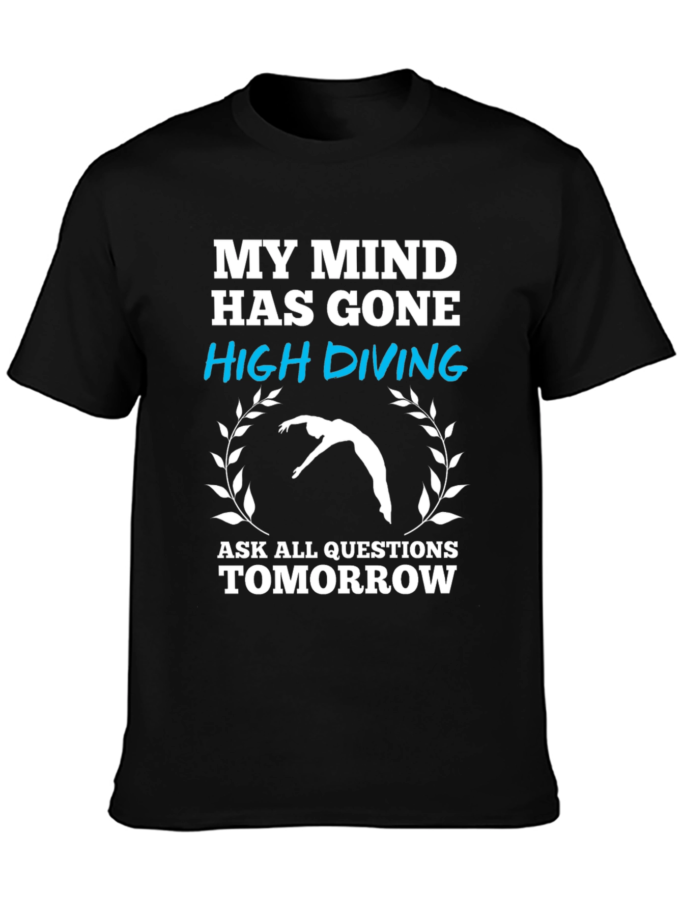 Black My Mind High Diving Graphic T-Shirt view 3