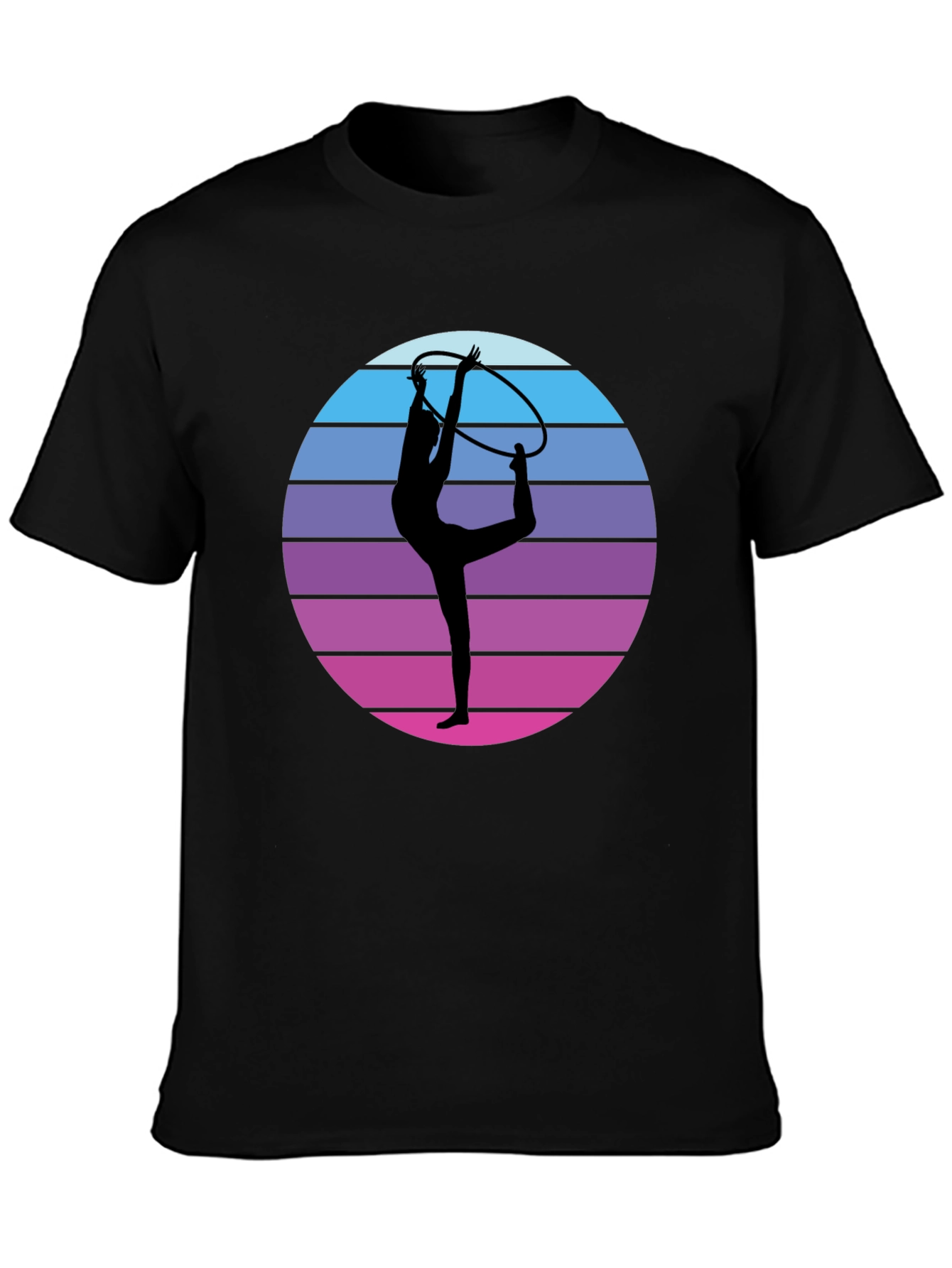 Black Rhythmic Gymnast Graphic Tee view 3