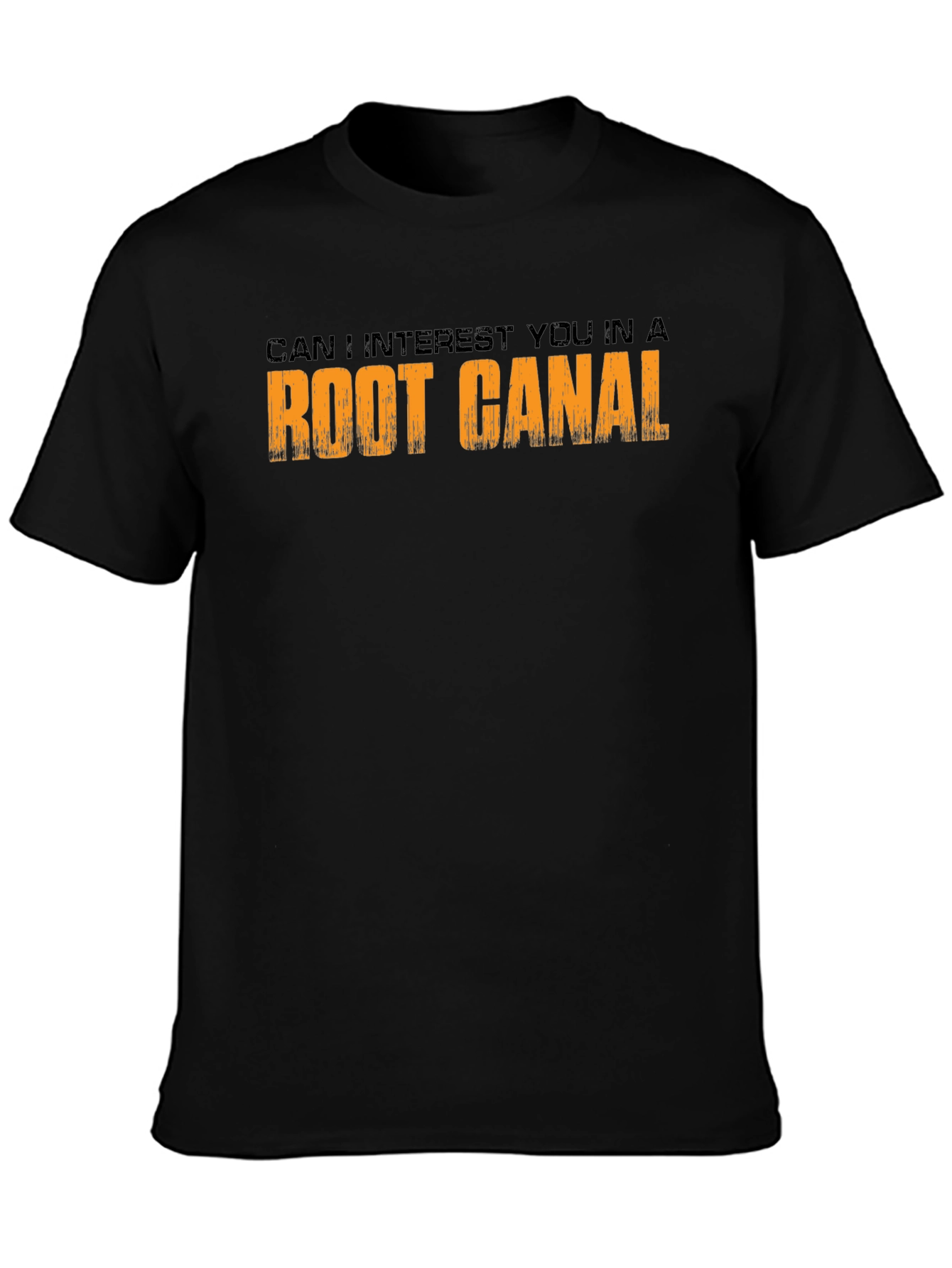 Black Root Canal T-Shirt Funny Dentist Tee view 3