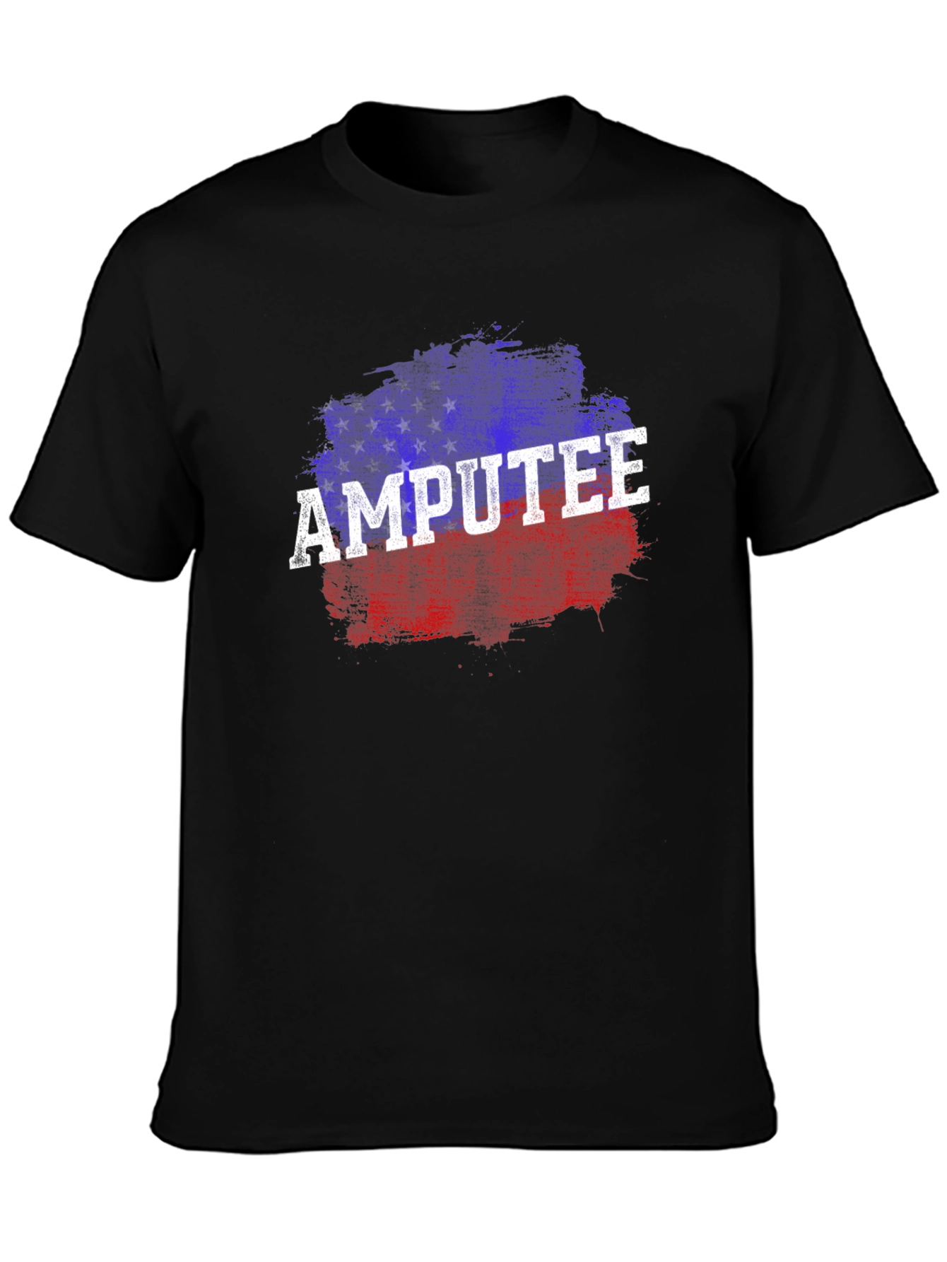 Black Amputee Patriotic T-Shirt view 3