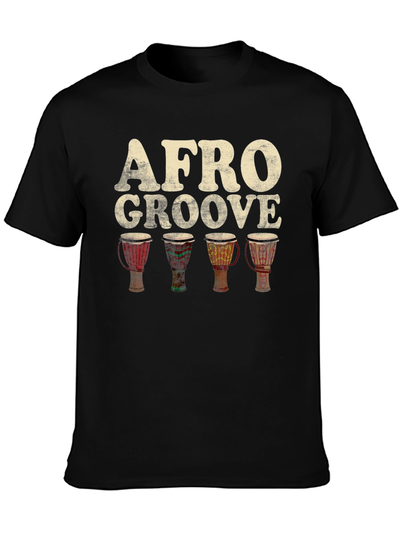 Afro Groove Djembe Drum T-Shirt - 3