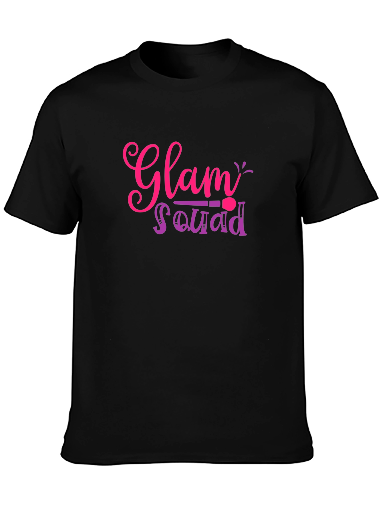 Black Glam Squad Black T-Shirt view 3
