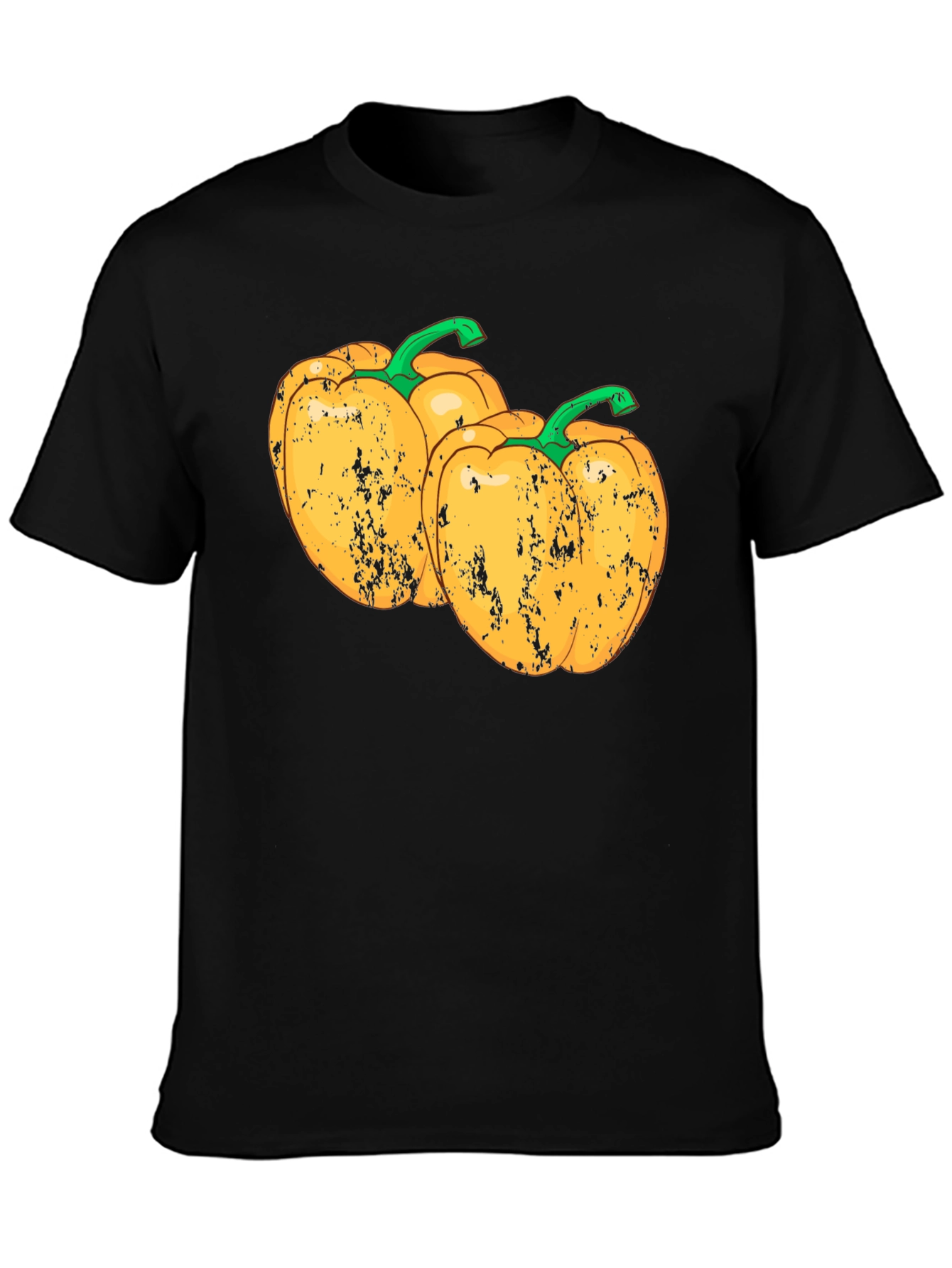 Black Yellow Pepper Graphic Tee - Unisex view 3
