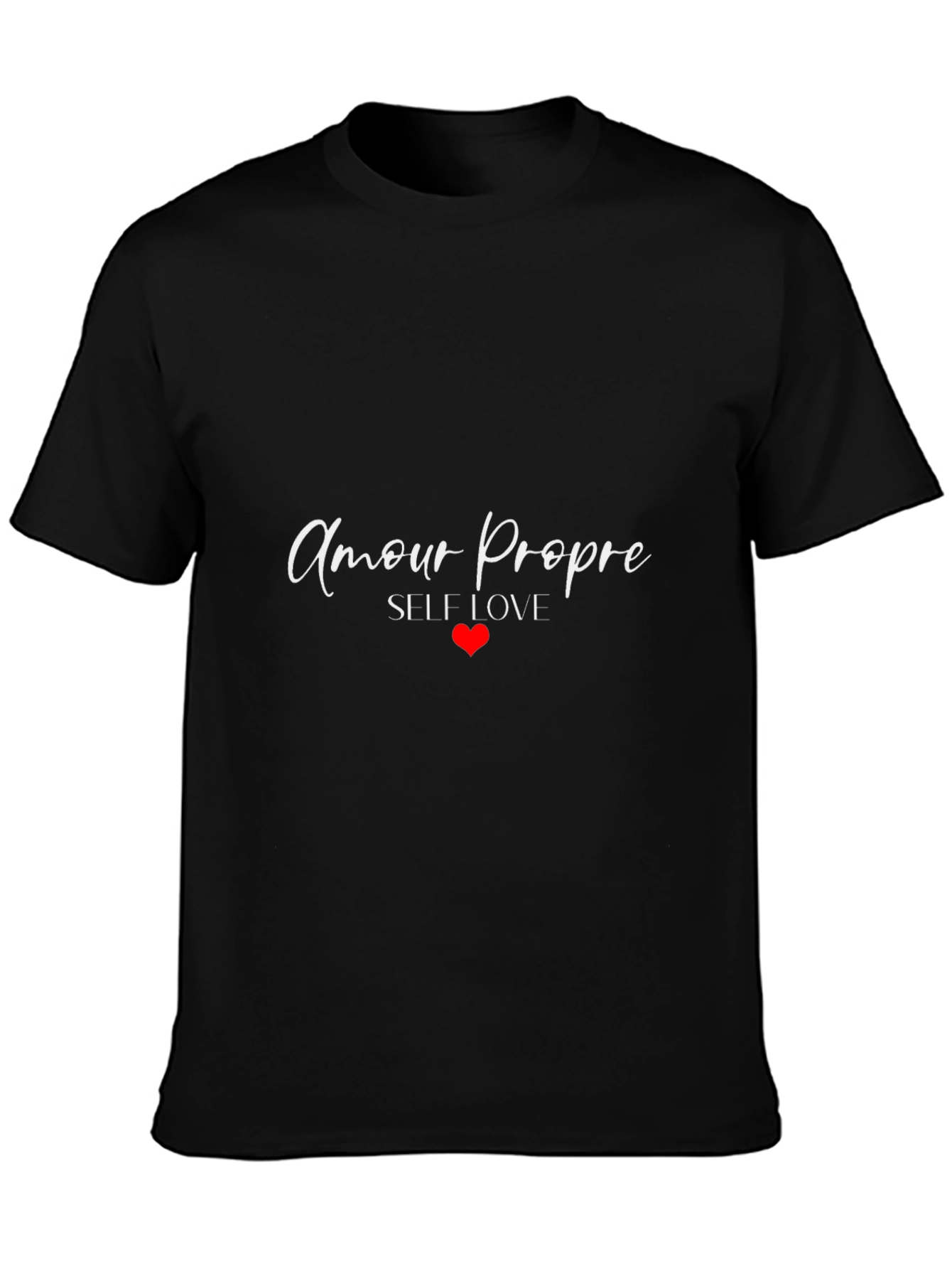 Black Amour Propre Self Love T-Shirt - Black view 3