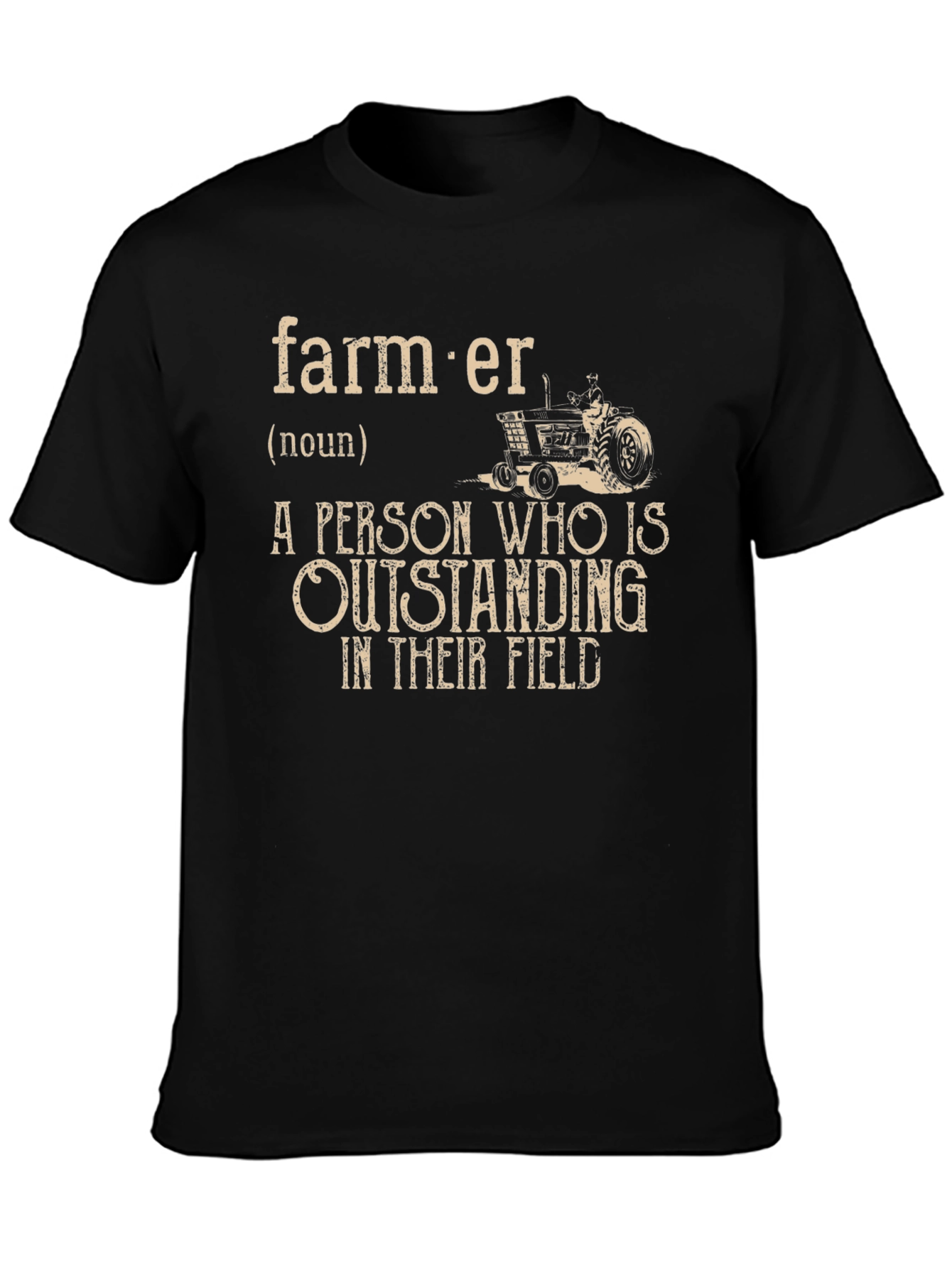 Farmer Definition Graphic Tee - Outstanding in Their Field - 3